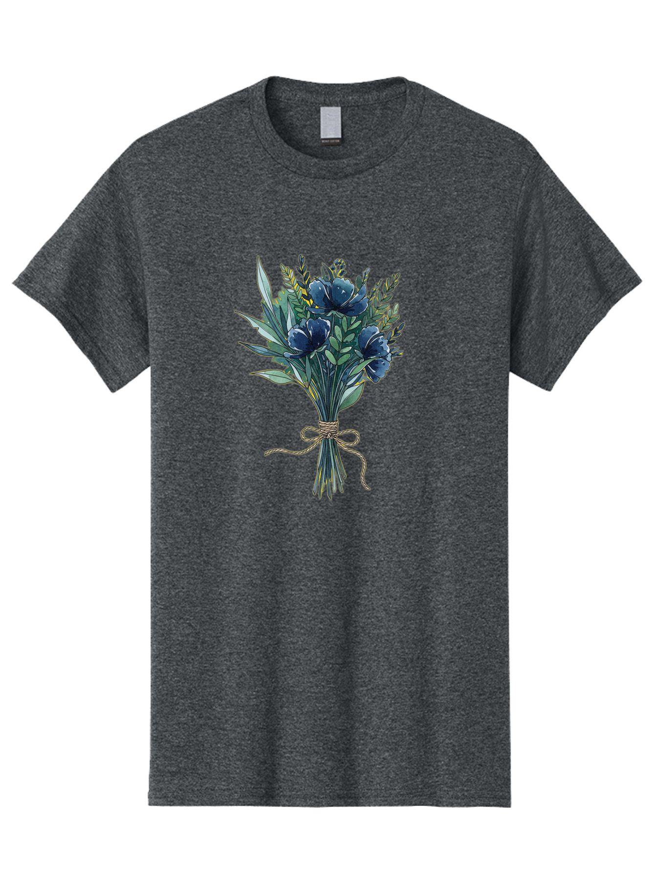 Bouquet-Of-Blue-Flowers Men'S Graphic Tee, 100% Cotton, Comfortable Casual Summer Wear, Machine Washable, Vintage Camera, Old Camera, Antique Camera, Black Camera, Classic Photography, Photography Equipment, Nostalgic Device, Film Camera, Bae901