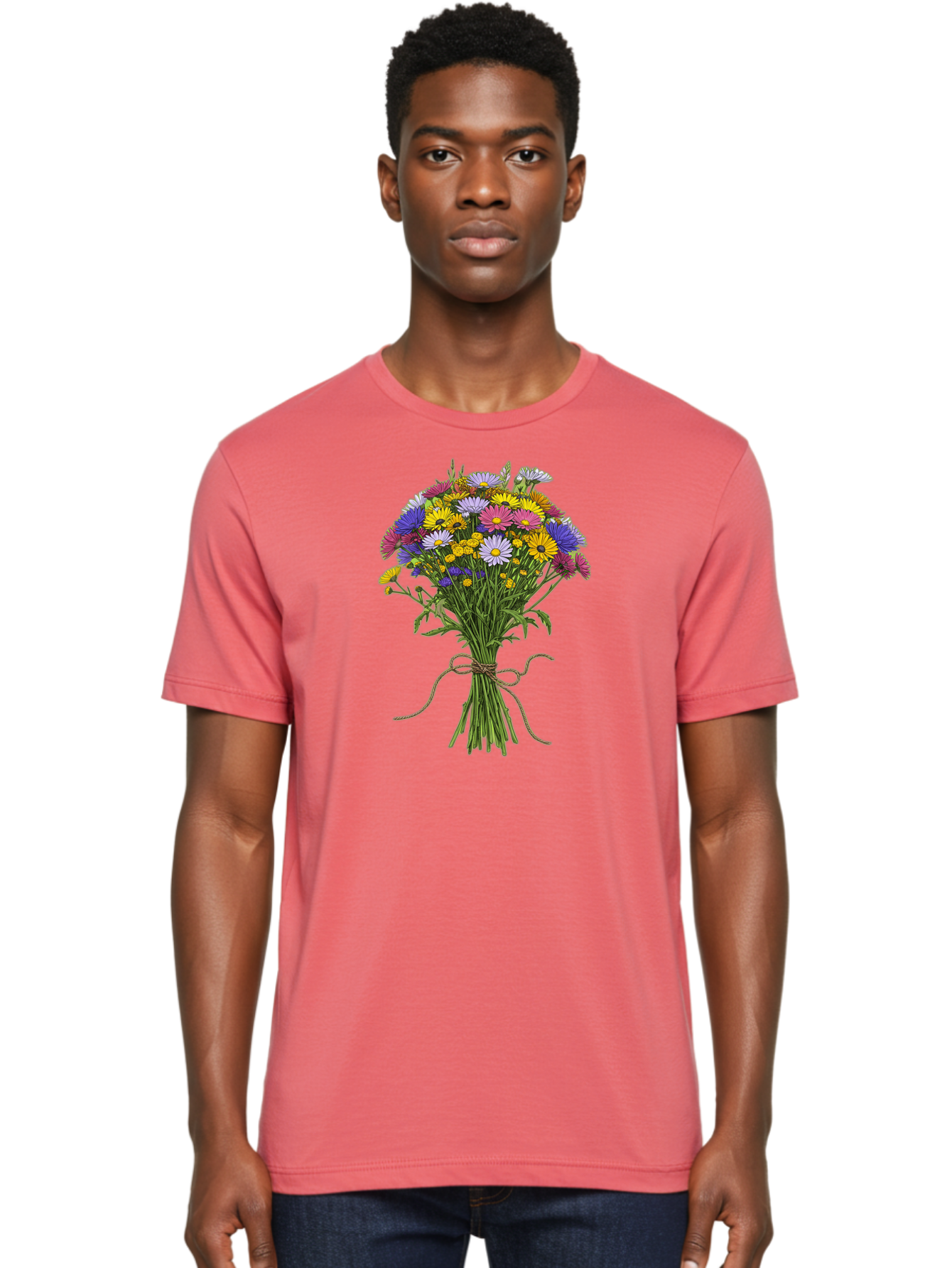 Bouquet-Of-Daisies Men'S Graphic Tee, 100% Cotton, Comfortable Casual Summer Wear, Machine Washable, Vintage Camera, Old Camera, Antique Camera, Black Camera, Classic Photography, Photography Equipment, Nostalgic Device, Film Camera, Bae902