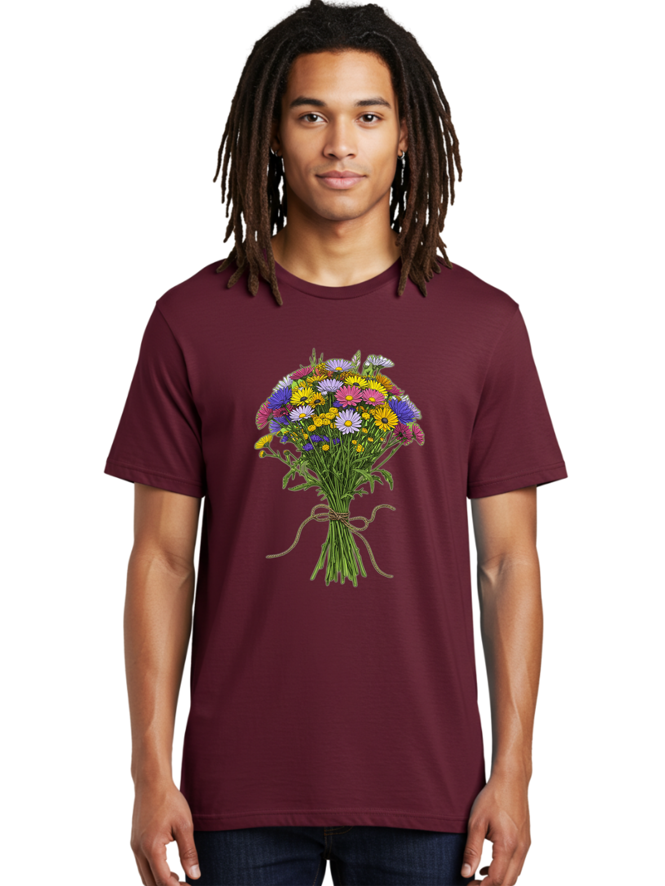 Bouquet-Of-Daisies Men'S Graphic Tee, 100% Cotton, Comfortable Casual Summer Wear, Machine Washable, Vintage Camera, Old Camera, Antique Camera, Black Camera, Classic Photography, Photography Equipment, Nostalgic Device, Film Camera, Bae902