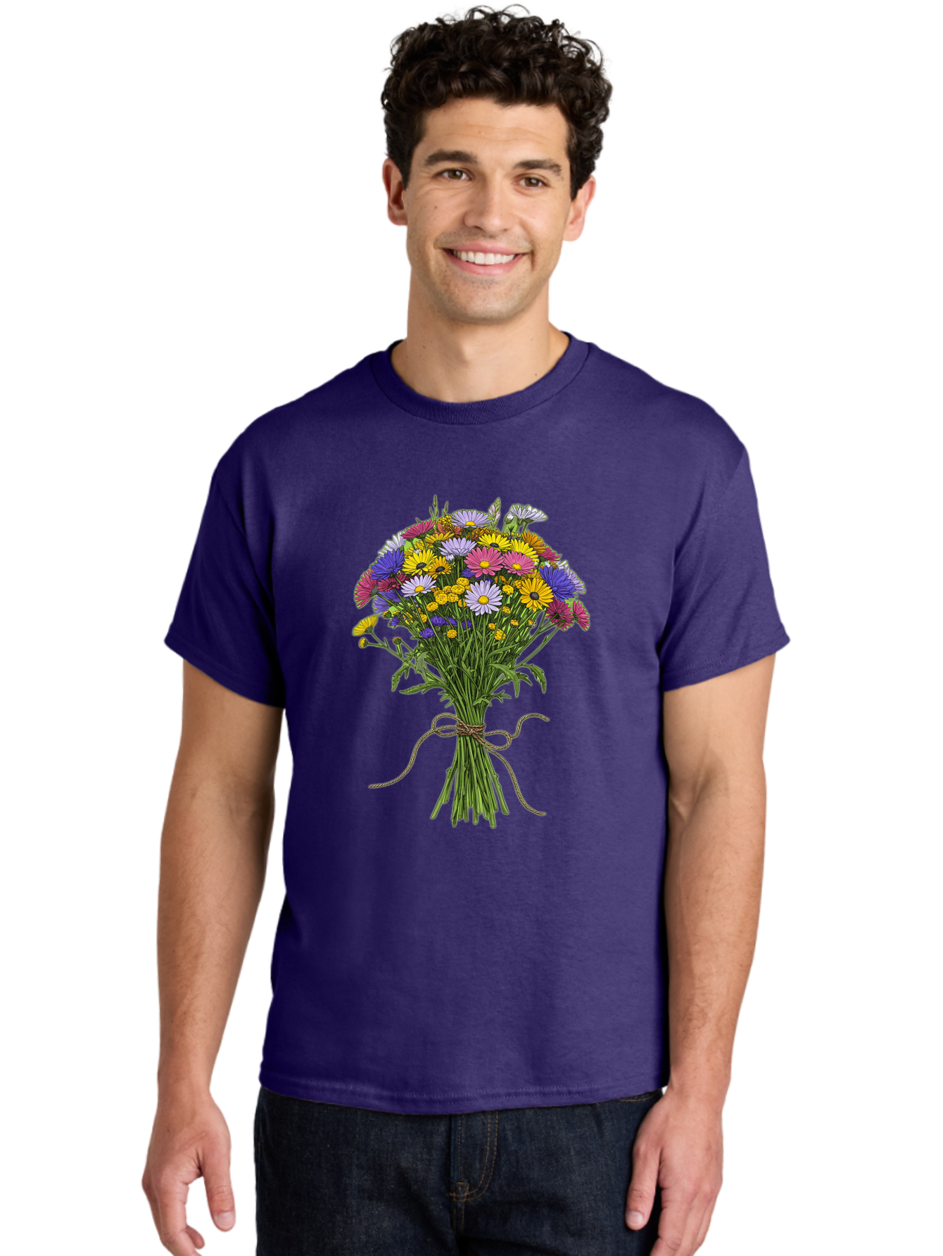 Bouquet-Of-Daisies Men'S Graphic Tee, 100% Cotton, Comfortable Casual Summer Wear, Machine Washable, Vintage Camera, Old Camera, Antique Camera, Black Camera, Classic Photography, Photography Equipment, Nostalgic Device, Film Camera, Bae902