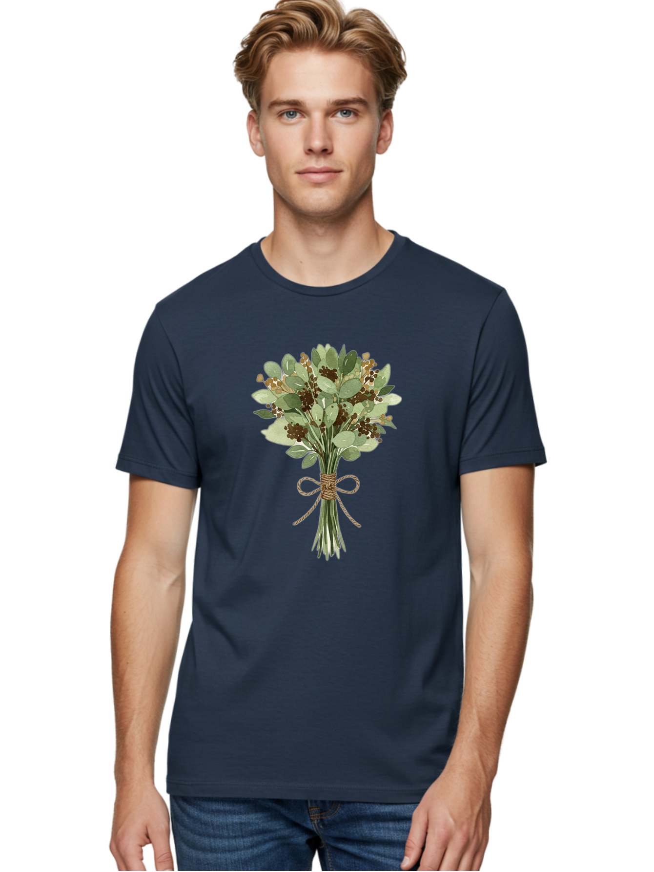 Bouquet-Of-Leaves-And-Berries Men'S Graphic Tee, 100% Cotton, Comfortable Casual Summer Wear, Machine Washable, Vintage Camera, Old Camera, Antique Camera, Black Camera, Classic Photography, Photography Equipment, Nostalgic Device, Bae903