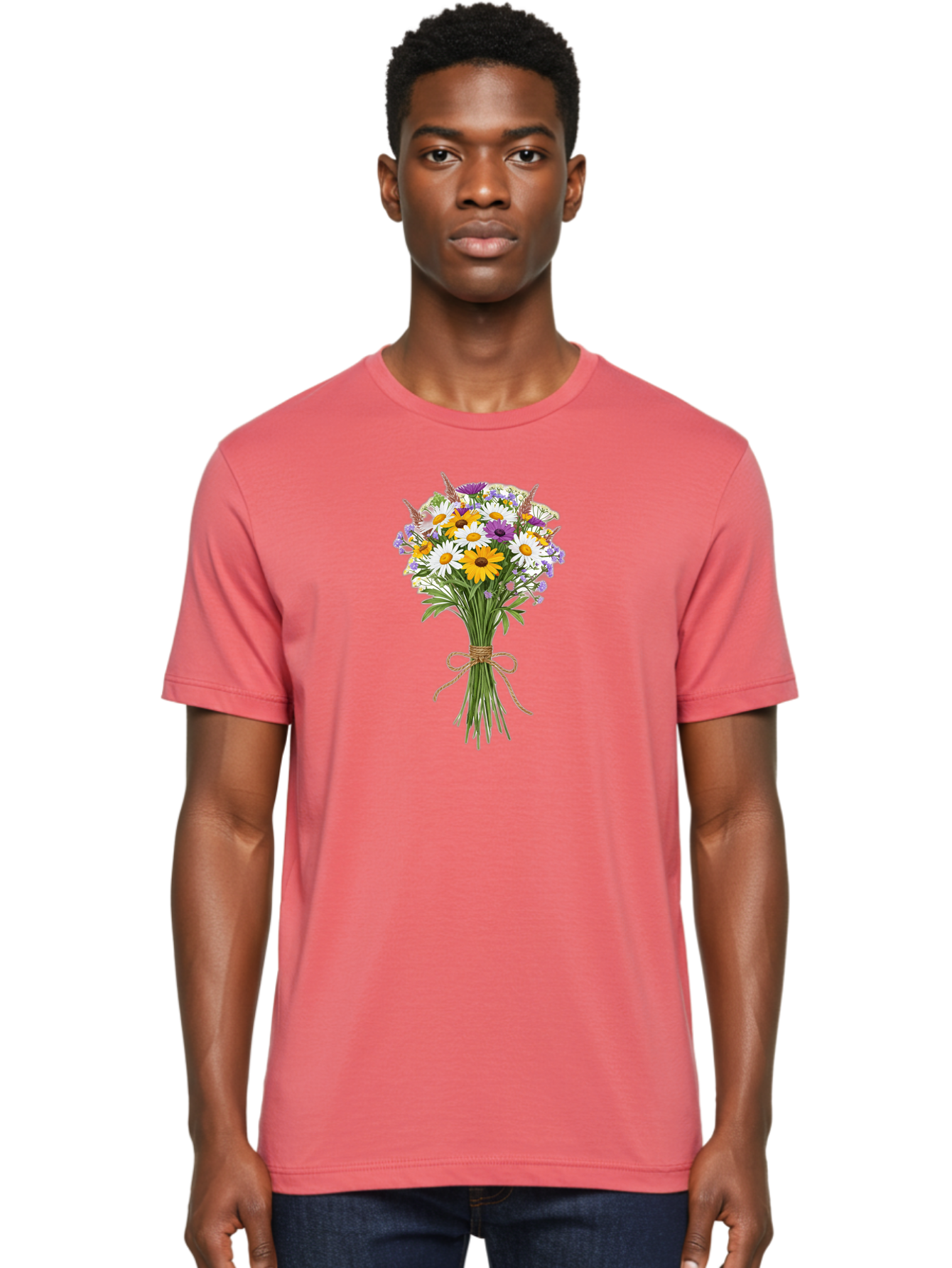 Bouquet-Of-Wildflowers Men'S Graphic Tee, 100% Cotton, Comfortable Casual Summer Wear, Machine Washable, Vintage Camera, Old Camera, Antique Camera, Black Camera, Classic Photography, Photography Equipment, Nostalgic Device, Film Camera, Bae904