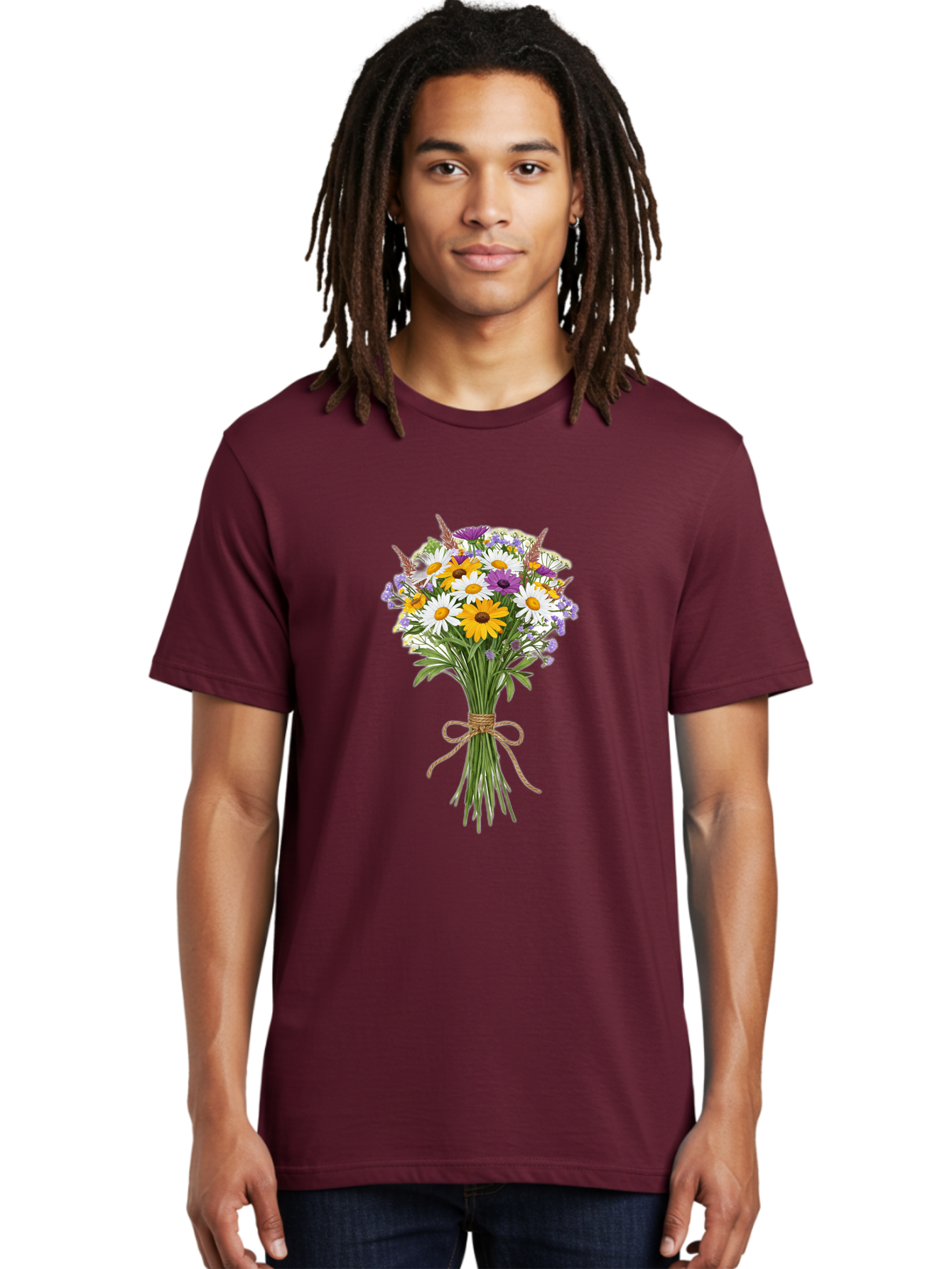 Bouquet-Of-Wildflowers Men'S Graphic Tee, 100% Cotton, Comfortable Casual Summer Wear, Machine Washable, Vintage Camera, Old Camera, Antique Camera, Black Camera, Classic Photography, Photography Equipment, Nostalgic Device, Film Camera, Bae904