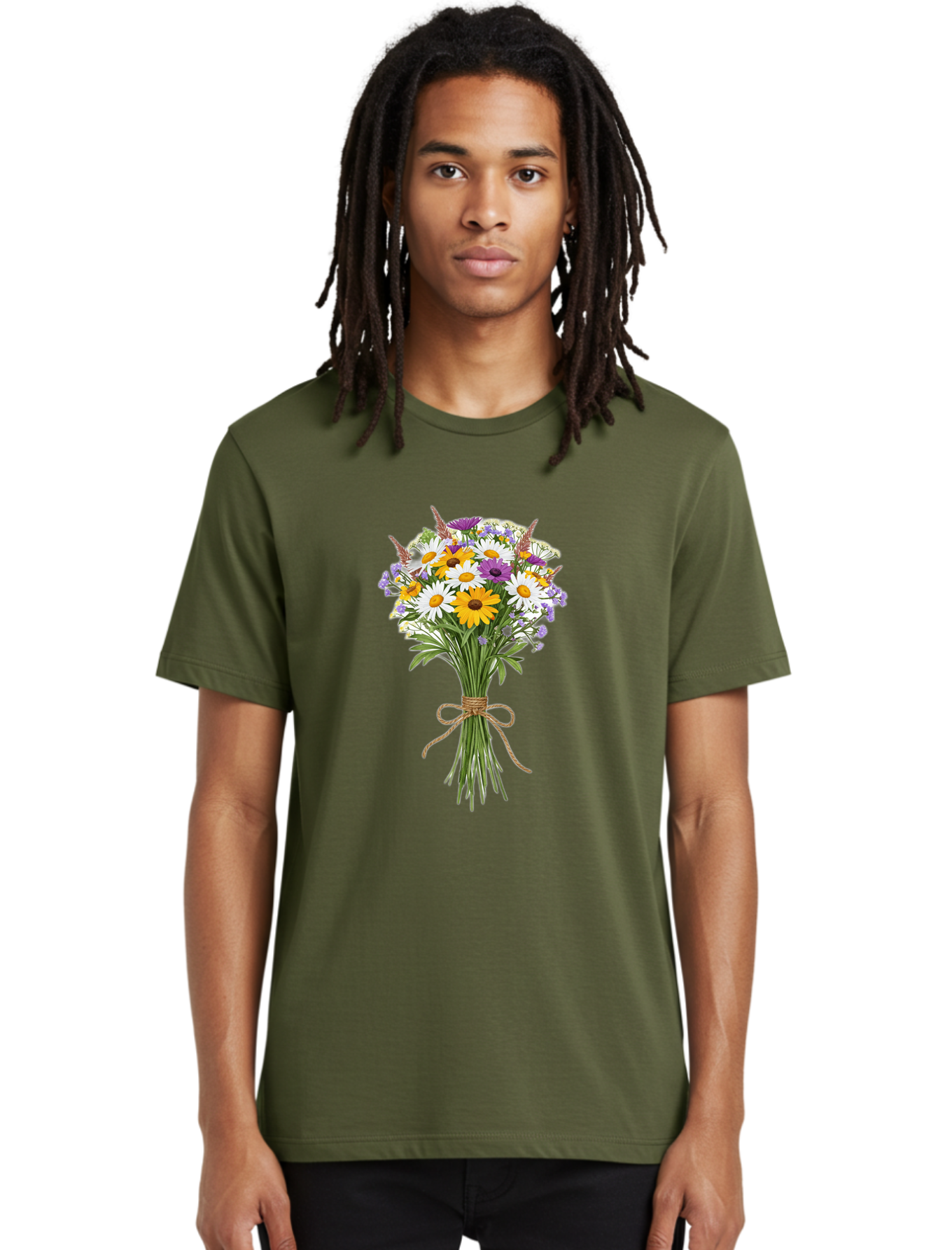Bouquet-Of-Wildflowers Men'S Graphic Tee, 100% Cotton, Comfortable Casual Summer Wear, Machine Washable, Vintage Camera, Old Camera, Antique Camera, Black Camera, Classic Photography, Photography Equipment, Nostalgic Device, Film Camera, Bae904