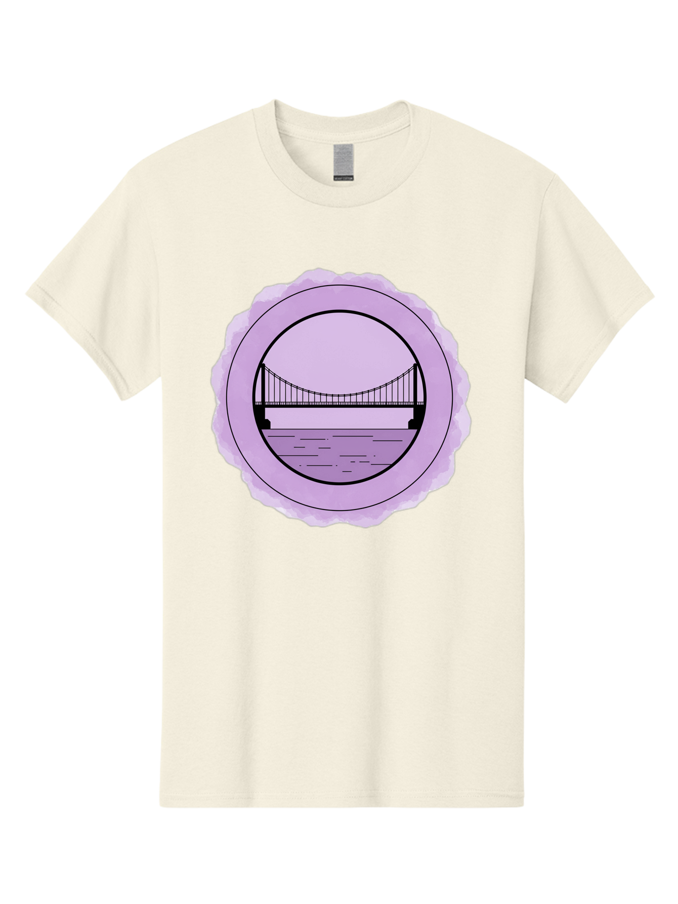Bridge-Illustration Men'S Graphic Tee, 100% Cotton, Comfortable Casual Summer Wear, Machine Washable, Vintage Camera, Old Camera, Antique Camera, Black Camera, Classic Photography, Photography Equipment, Nostalgic Device, Film Camera, Bae905