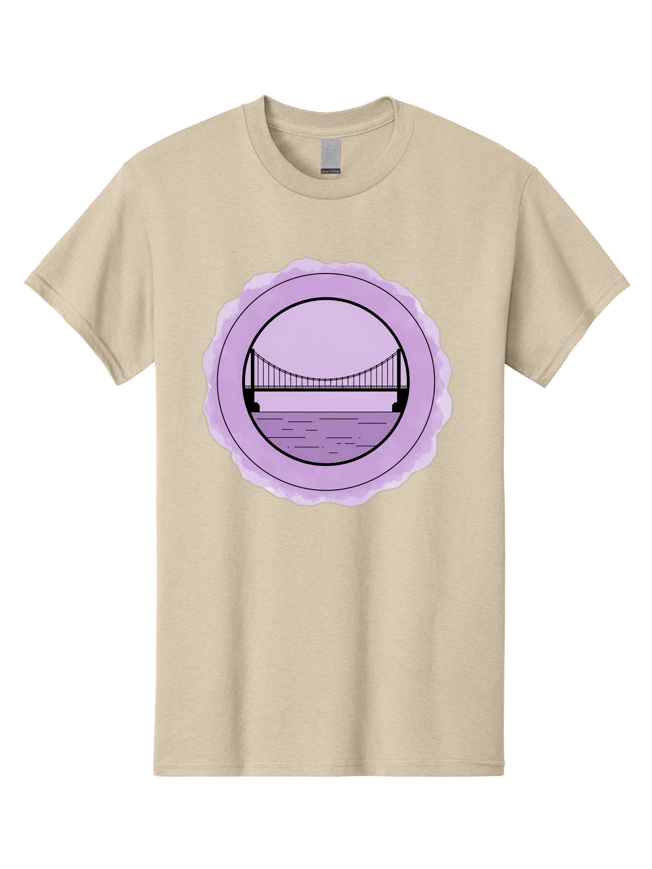 Bridge-Illustration Men'S Graphic Tee, 100% Cotton, Comfortable Casual Summer Wear, Machine Washable, Vintage Camera, Old Camera, Antique Camera, Black Camera, Classic Photography, Photography Equipment, Nostalgic Device, Film Camera, Bae905