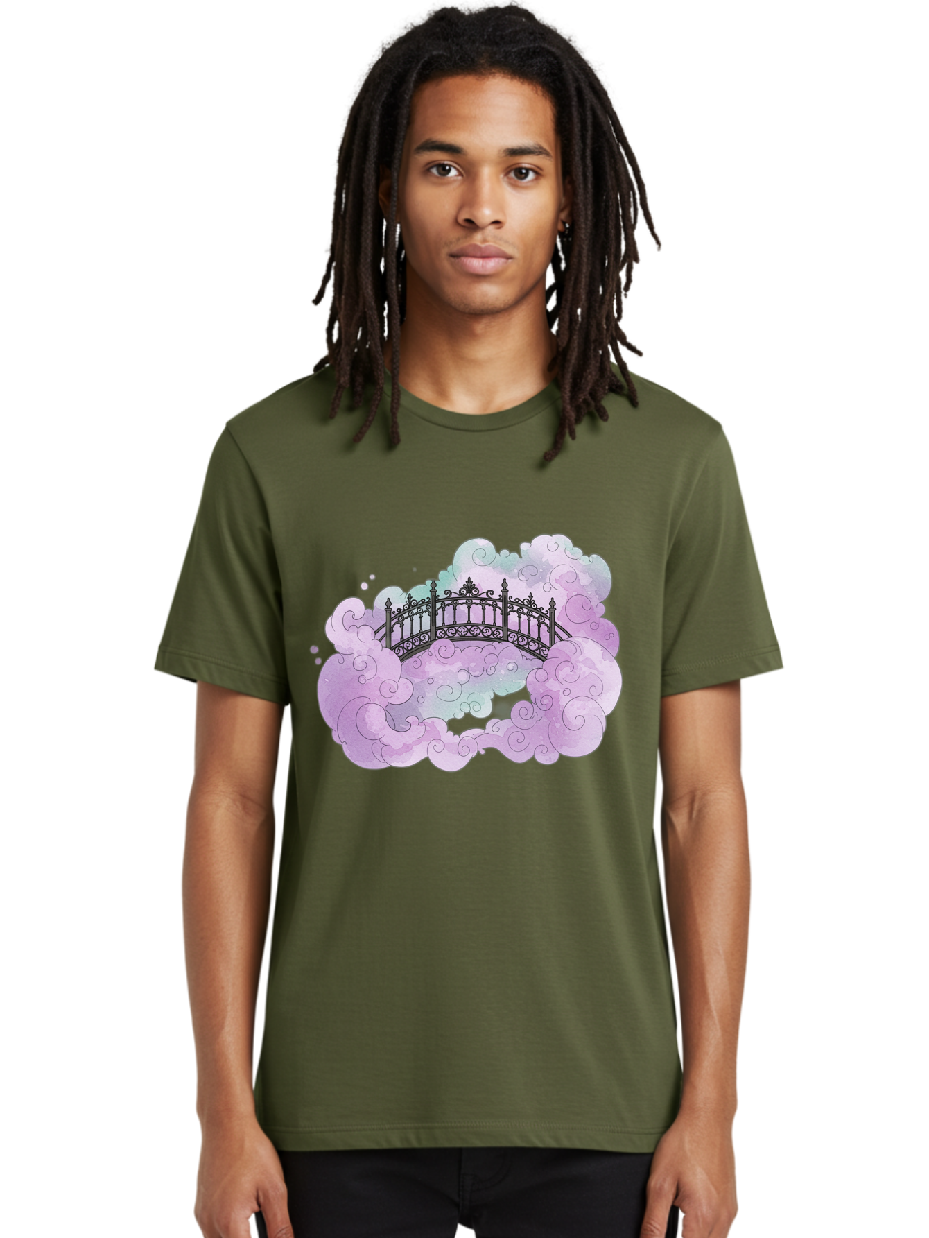 Bridge-In-Clouds Men'S Graphic Tee, 100% Cotton, Comfortable Casual Summer Wear, Machine Washable, Vintage Camera, Old Camera, Antique Camera, Black Camera, Classic Photography, Photography Equipment, Nostalgic Device, Film Camera, Camera Art Bae906