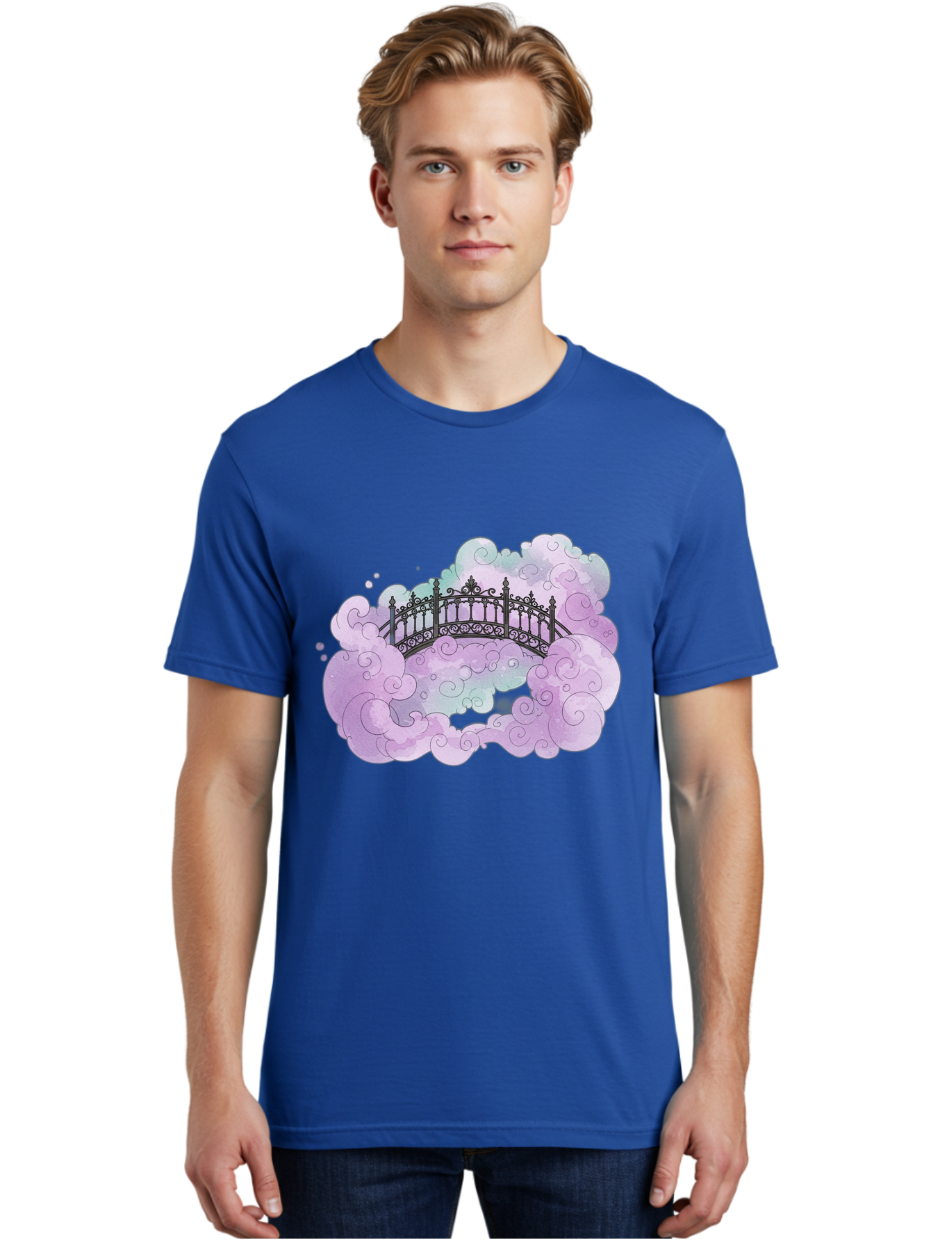 Bridge-In-Clouds Men'S Graphic Tee, 100% Cotton, Comfortable Casual Summer Wear, Machine Washable, Vintage Camera, Old Camera, Antique Camera, Black Camera, Classic Photography, Photography Equipment, Nostalgic Device, Film Camera, Camera Art Bae906