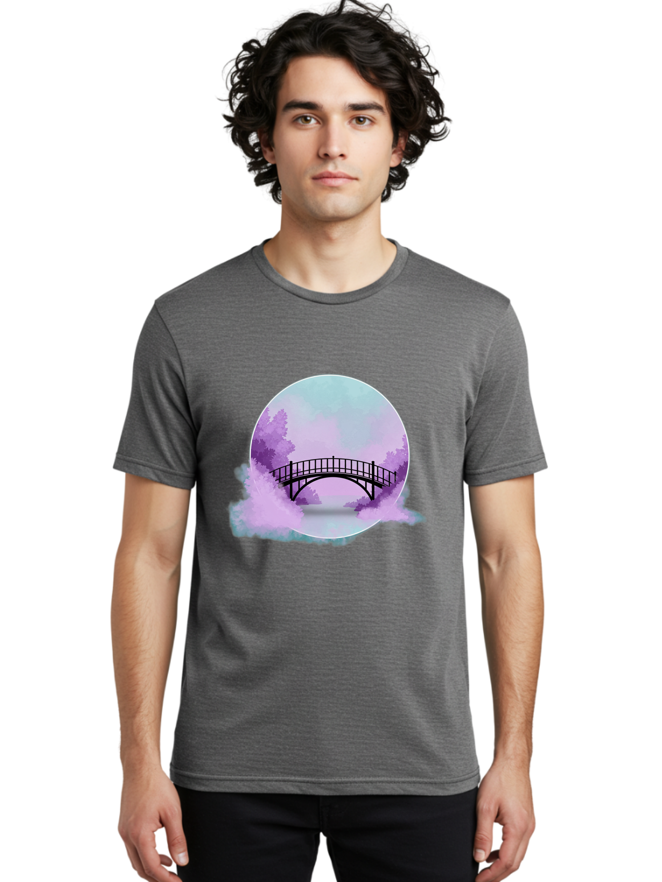 Bridge Men'S Graphic Tee, 100% Cotton, Comfortable Casual Summer Wear, Machine Washable, Vintage Camera, Old Camera, Antique Camera, Black Camera, Classic Photography, Photography Equipment, Nostalgic Device, Film Camera, Camera Art Bae907