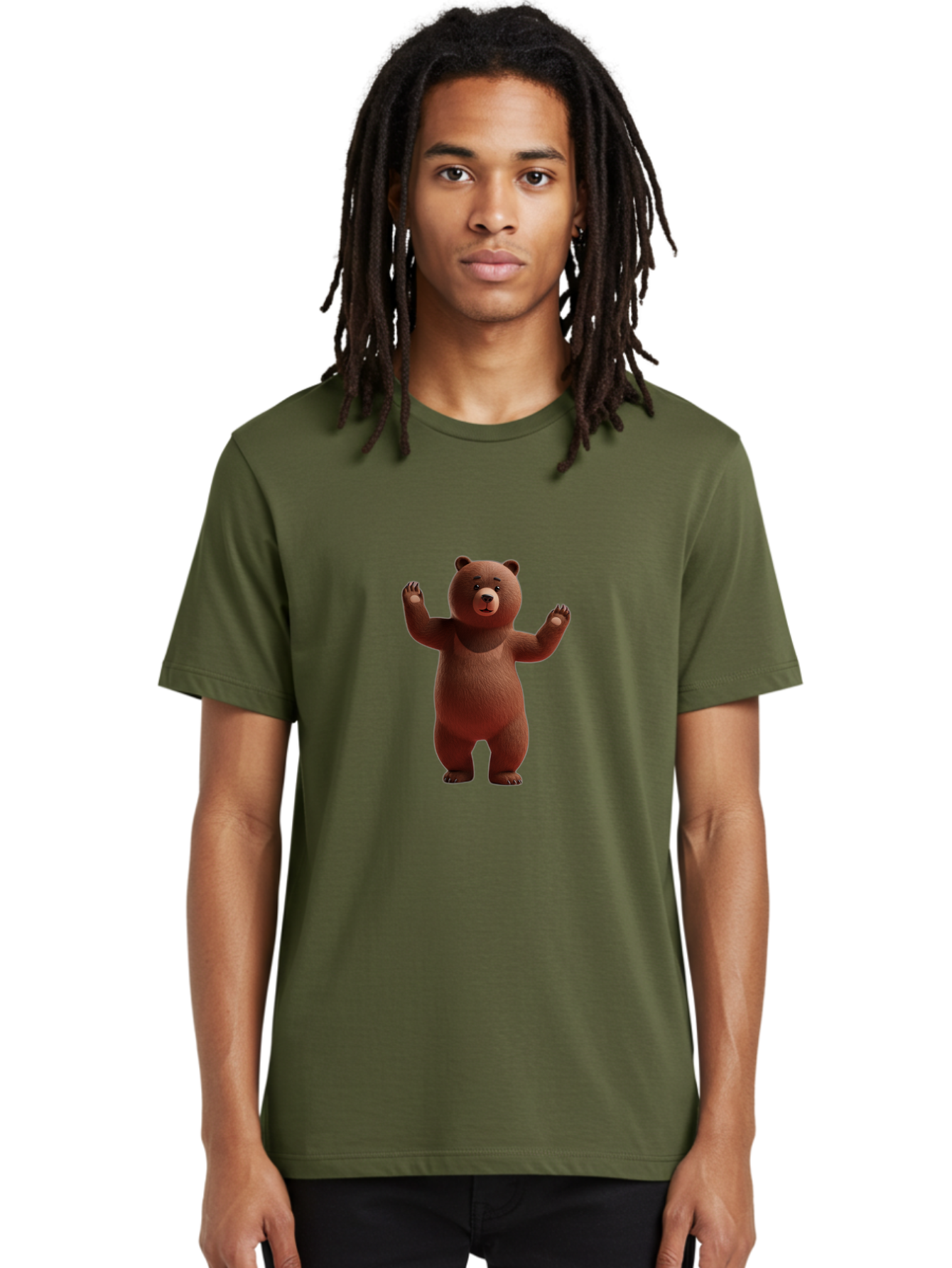 Brown-Bear-1 Men'S Graphic Tee, 100% Cotton, Comfortable Casual Summer Wear, Machine Washable, Vintage Camera, Old Camera, Antique Camera, Black Camera, Classic Photography, Photography Equipment, Nostalgic Device, Film Camera, Camera Art Bae908