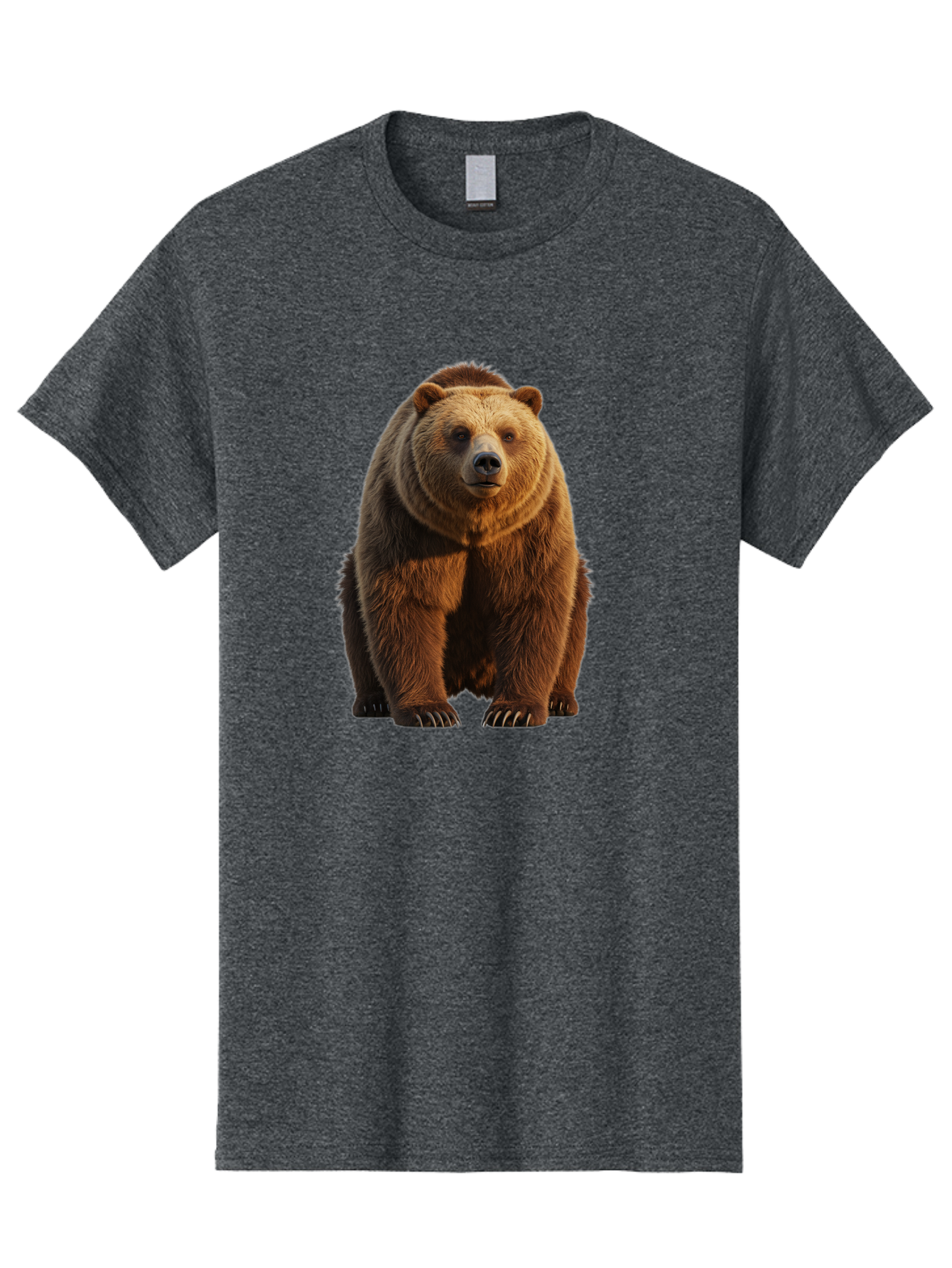 Brown-Bear-2 Men'S Graphic Tee, 100% Cotton, Comfortable Casual Summer Wear, Machine Washable, Vintage Camera, Old Camera, Antique Camera, Black Camera, Classic Photography, Photography Equipment, Nostalgic Device, Film Camera, Camera Art Bae909