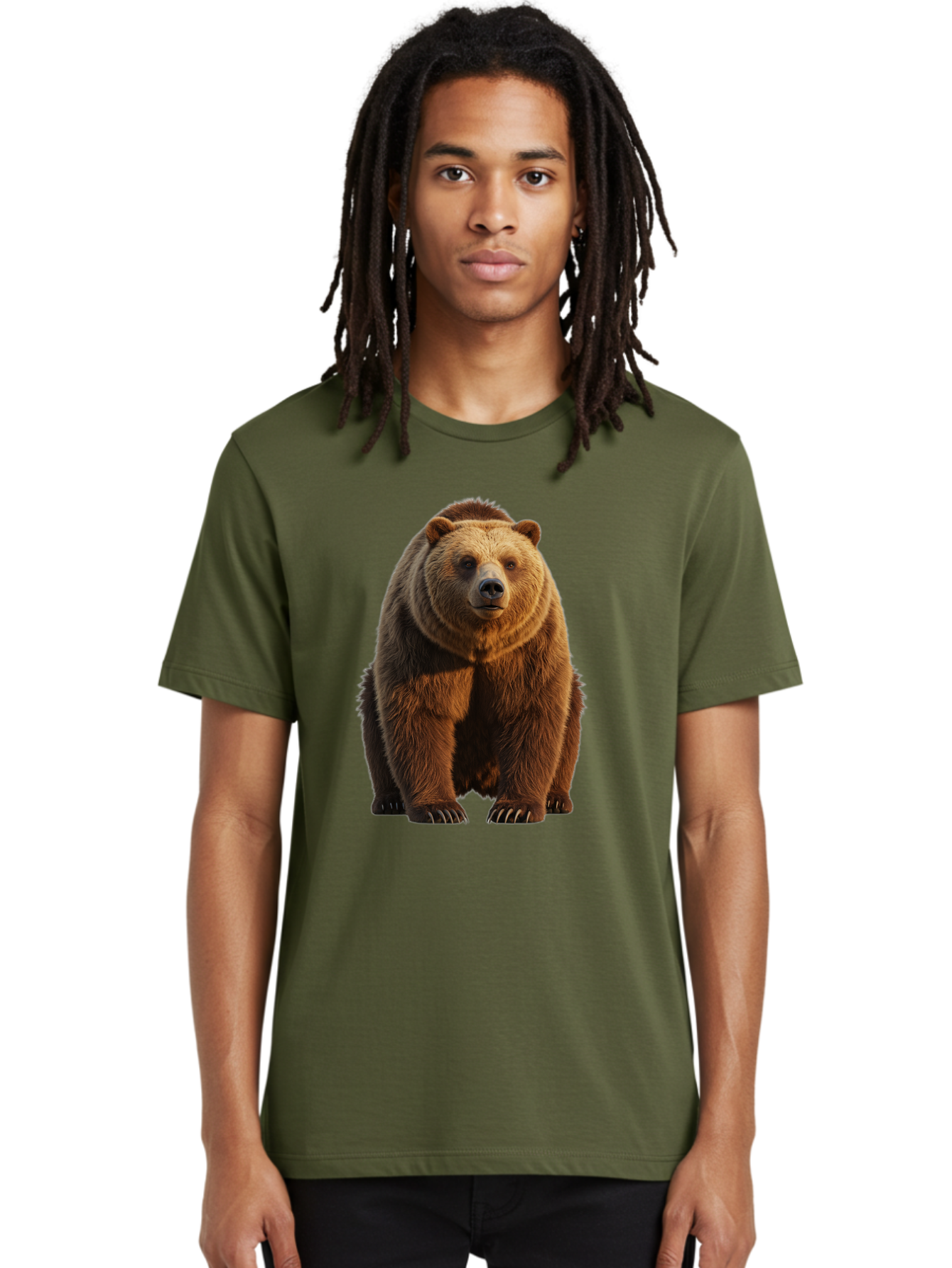 Brown-Bear-2 Men'S Graphic Tee, 100% Cotton, Comfortable Casual Summer Wear, Machine Washable, Vintage Camera, Old Camera, Antique Camera, Black Camera, Classic Photography, Photography Equipment, Nostalgic Device, Film Camera, Camera Art Bae909