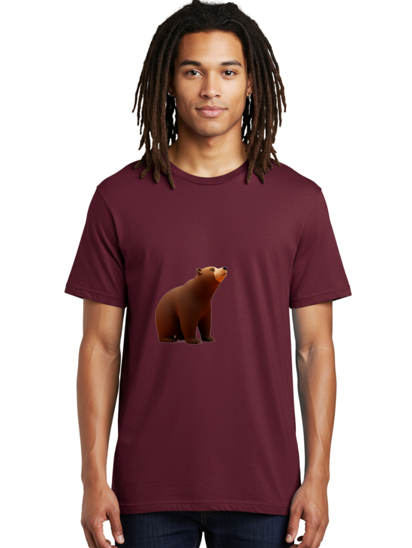 Brown-Bear-3 Men'S Graphic Tee, 100% Cotton, Comfortable Casual Summer Wear, Machine Washable, Vintage Camera, Old Camera, Antique Camera, Black Camera, Classic Photography, Photography Equipment, Nostalgic Device, Film Camera, Camera Art Bae910