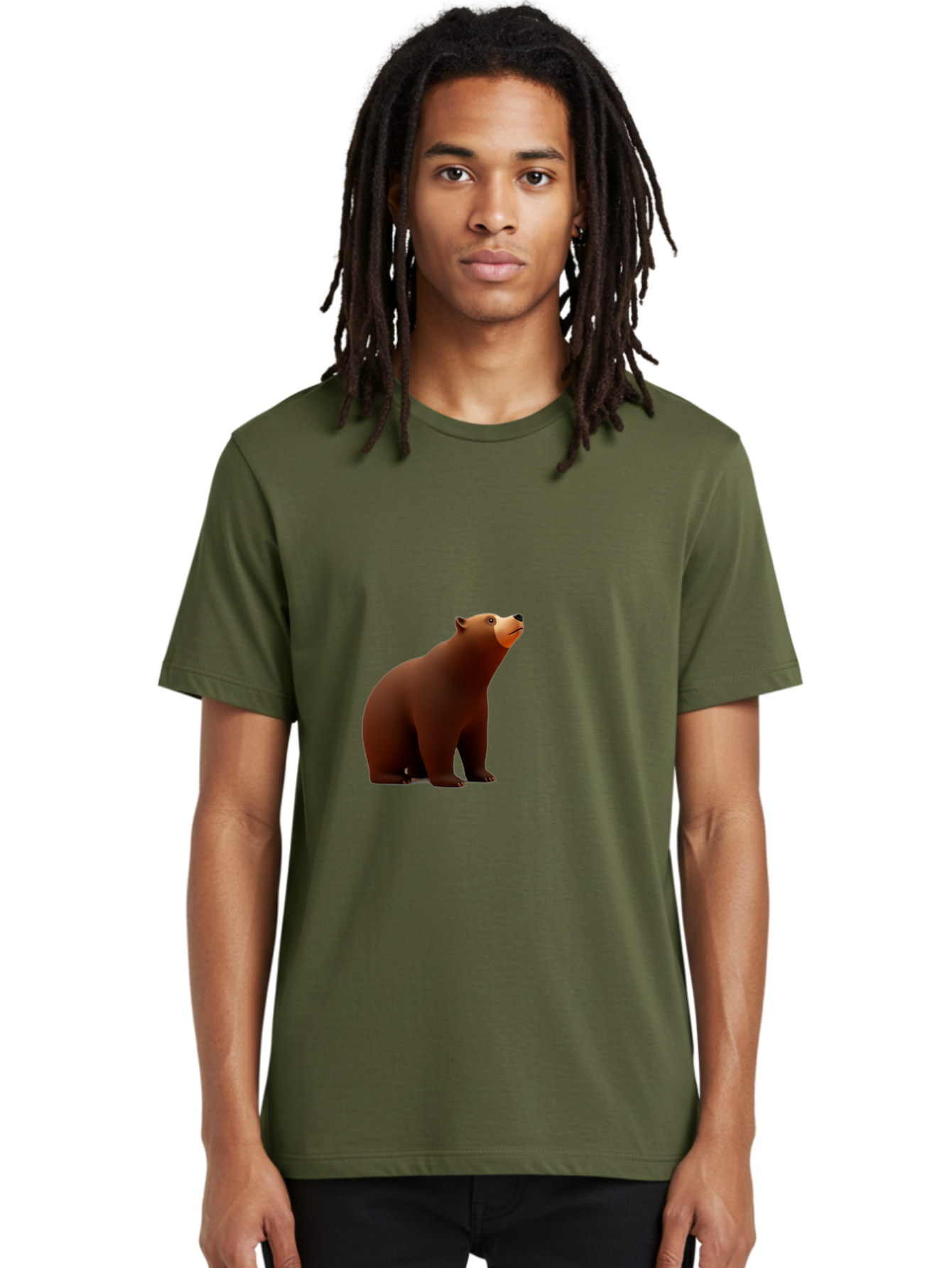 Brown-Bear-3 Men'S Graphic Tee, 100% Cotton, Comfortable Casual Summer Wear, Machine Washable, Vintage Camera, Old Camera, Antique Camera, Black Camera, Classic Photography, Photography Equipment, Nostalgic Device, Film Camera, Camera Art Bae910