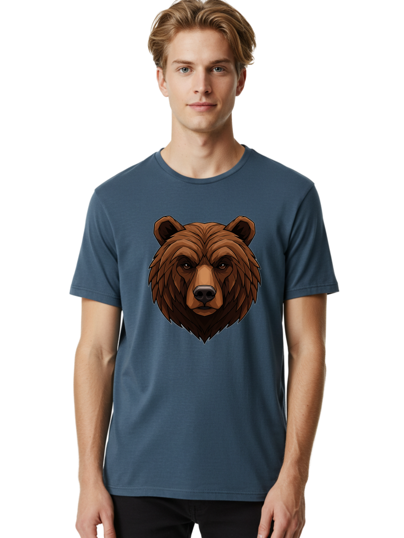 Brown-Bear-4 Men'S Graphic Tee, 100% Cotton, Comfortable Casual Summer Wear, Machine Washable, Vintage Camera, Old Camera, Antique Camera, Black Camera, Classic Photography, Photography Equipment, Nostalgic Device, Film Camera, Camera Art Bae911