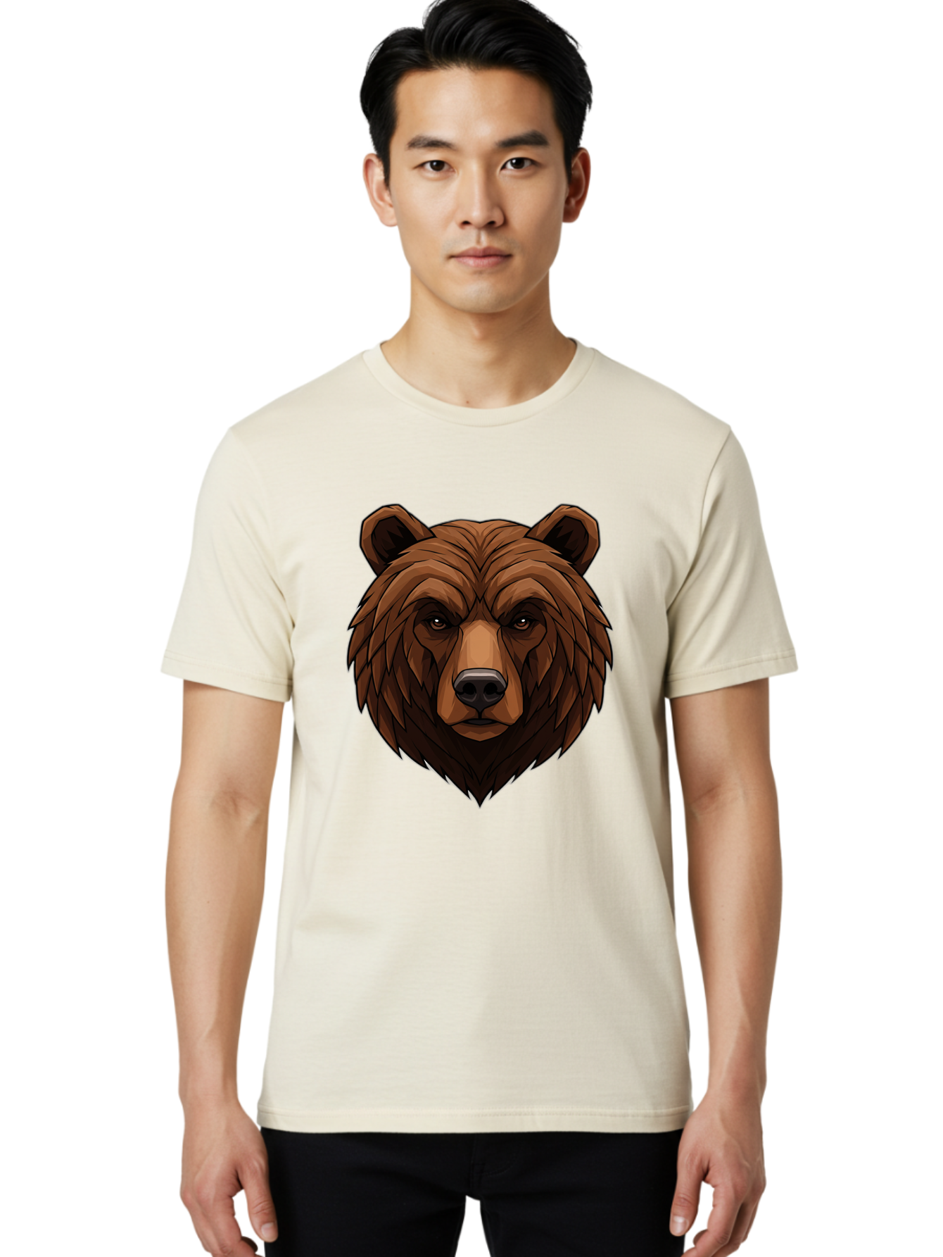 Brown-Bear-4 Men'S Graphic Tee, 100% Cotton, Comfortable Casual Summer Wear, Machine Washable, Vintage Camera, Old Camera, Antique Camera, Black Camera, Classic Photography, Photography Equipment, Nostalgic Device, Film Camera, Camera Art Bae911