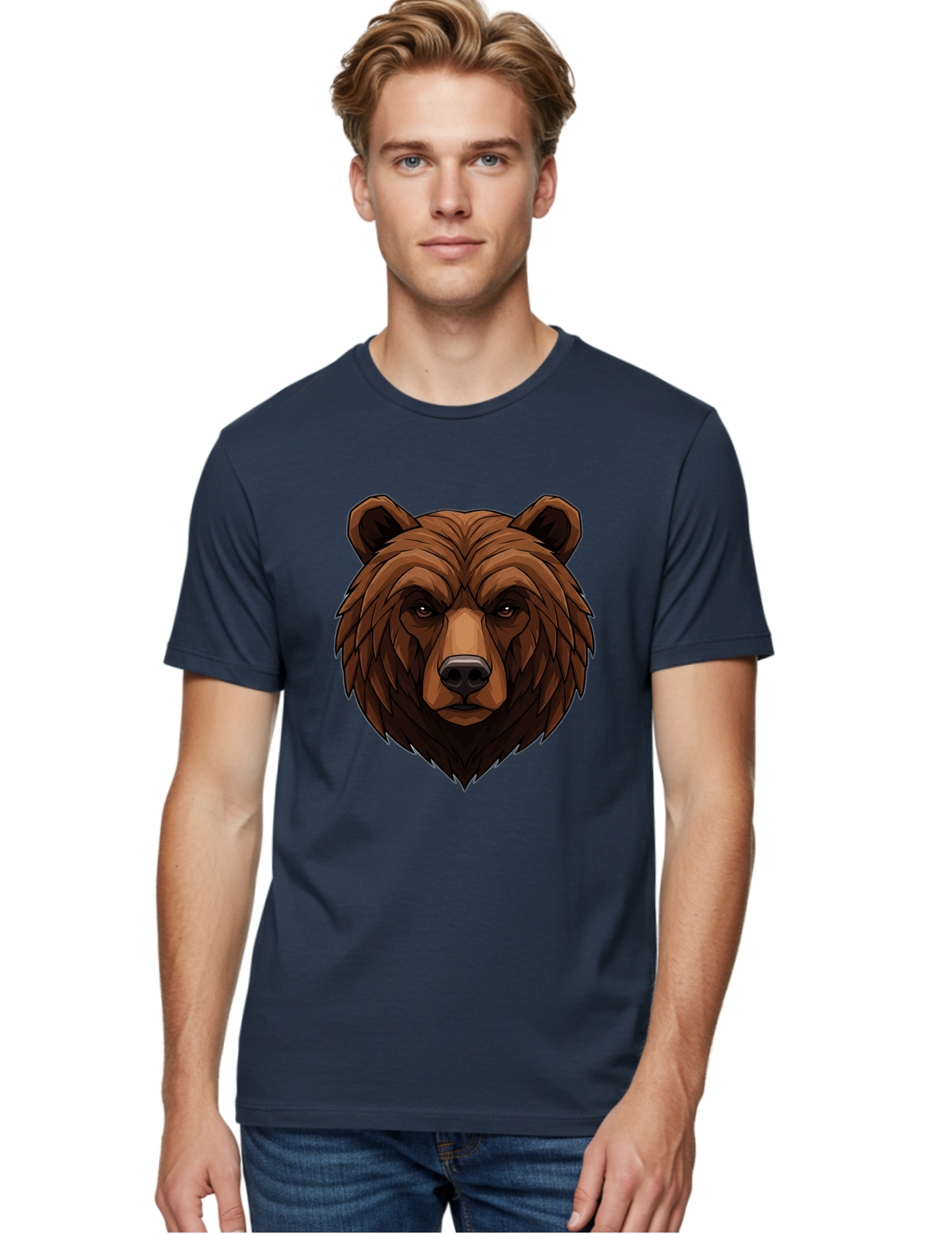 Brown-Bear-4 Men'S Graphic Tee, 100% Cotton, Comfortable Casual Summer Wear, Machine Washable, Vintage Camera, Old Camera, Antique Camera, Black Camera, Classic Photography, Photography Equipment, Nostalgic Device, Film Camera, Camera Art Bae911
