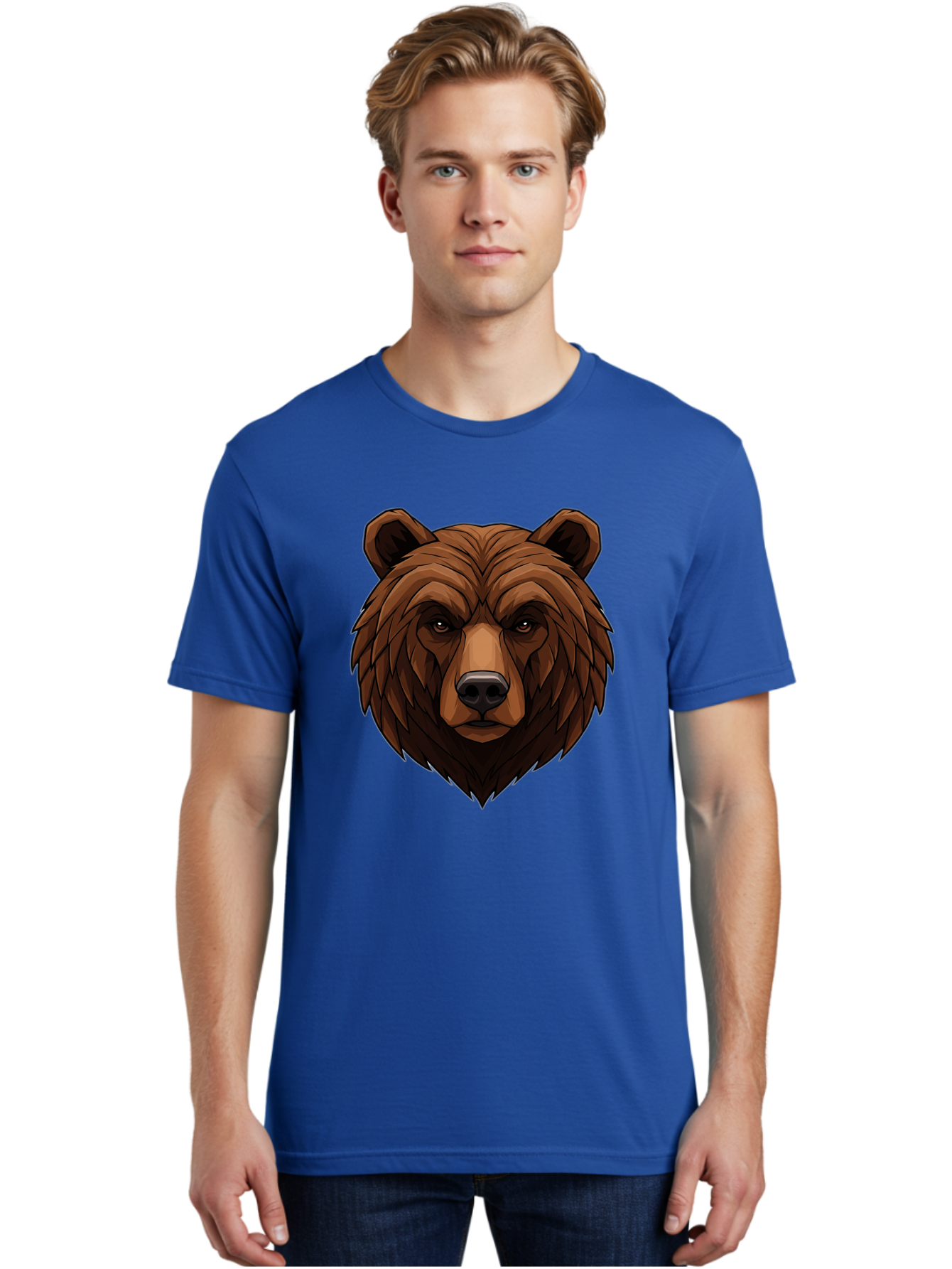 Brown-Bear-4 Men'S Graphic Tee, 100% Cotton, Comfortable Casual Summer Wear, Machine Washable, Vintage Camera, Old Camera, Antique Camera, Black Camera, Classic Photography, Photography Equipment, Nostalgic Device, Film Camera, Camera Art Bae911