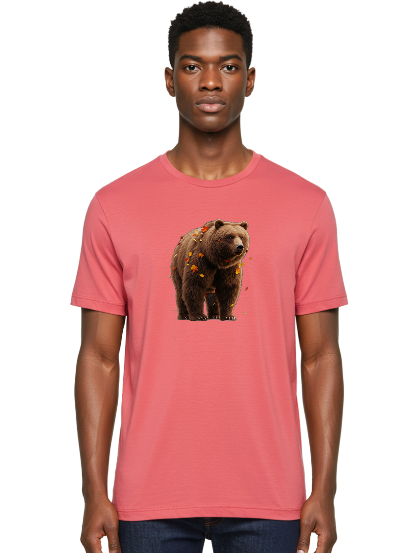 Brown-Bear-5 Men'S Graphic Tee, 100% Cotton, Comfortable Casual Summer Wear, Machine Washable, Vintage Camera, Old Camera, Antique Camera, Black Camera, Classic Photography, Photography Equipment, Nostalgic Device, Film Camera, Camera Art Bae912