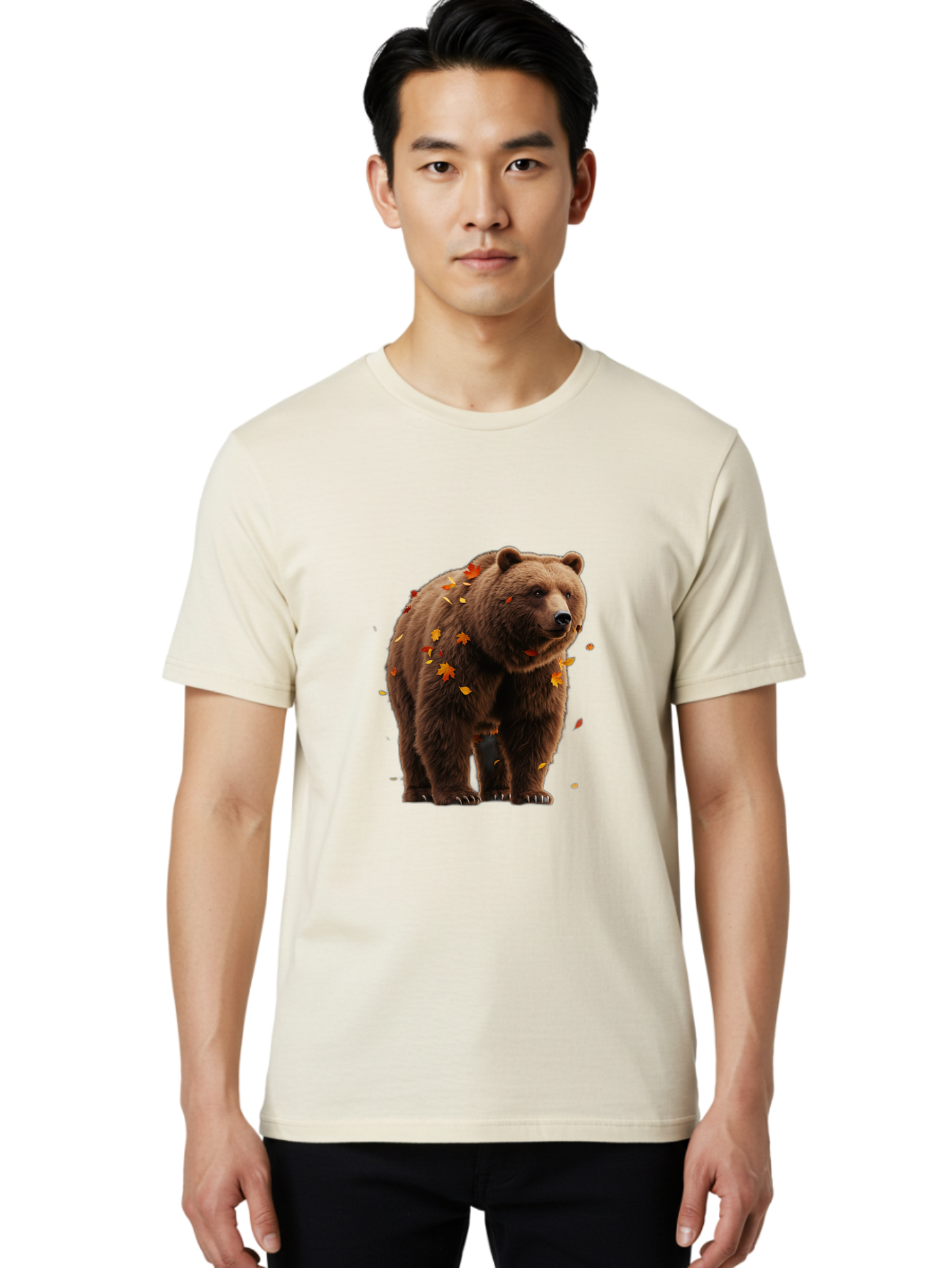 Brown-Bear-5 Men'S Graphic Tee, 100% Cotton, Comfortable Casual Summer Wear, Machine Washable, Vintage Camera, Old Camera, Antique Camera, Black Camera, Classic Photography, Photography Equipment, Nostalgic Device, Film Camera, Camera Art Bae912