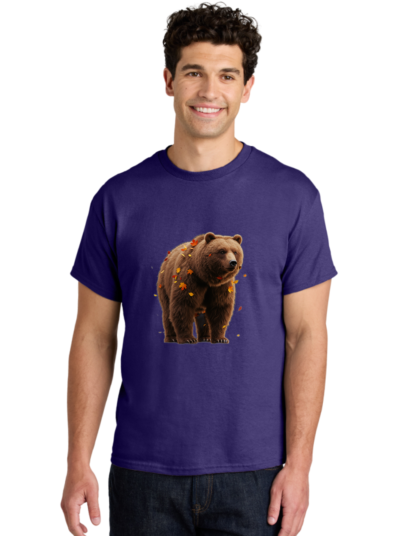 Brown-Bear-5 Men'S Graphic Tee, 100% Cotton, Comfortable Casual Summer Wear, Machine Washable, Vintage Camera, Old Camera, Antique Camera, Black Camera, Classic Photography, Photography Equipment, Nostalgic Device, Film Camera, Camera Art Bae912
