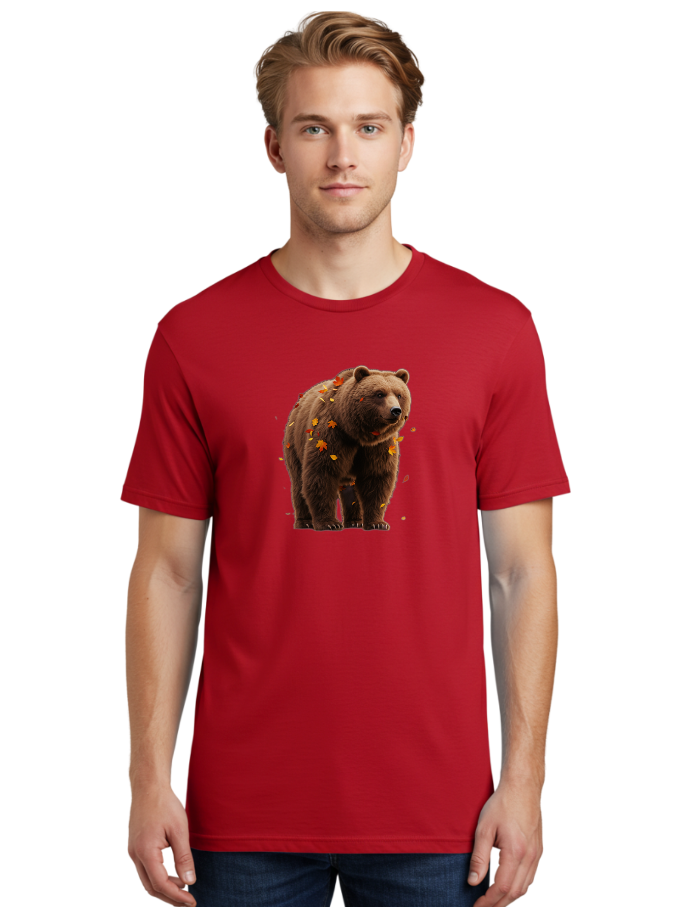 Brown-Bear-5 Men'S Graphic Tee, 100% Cotton, Comfortable Casual Summer Wear, Machine Washable, Vintage Camera, Old Camera, Antique Camera, Black Camera, Classic Photography, Photography Equipment, Nostalgic Device, Film Camera, Camera Art Bae912