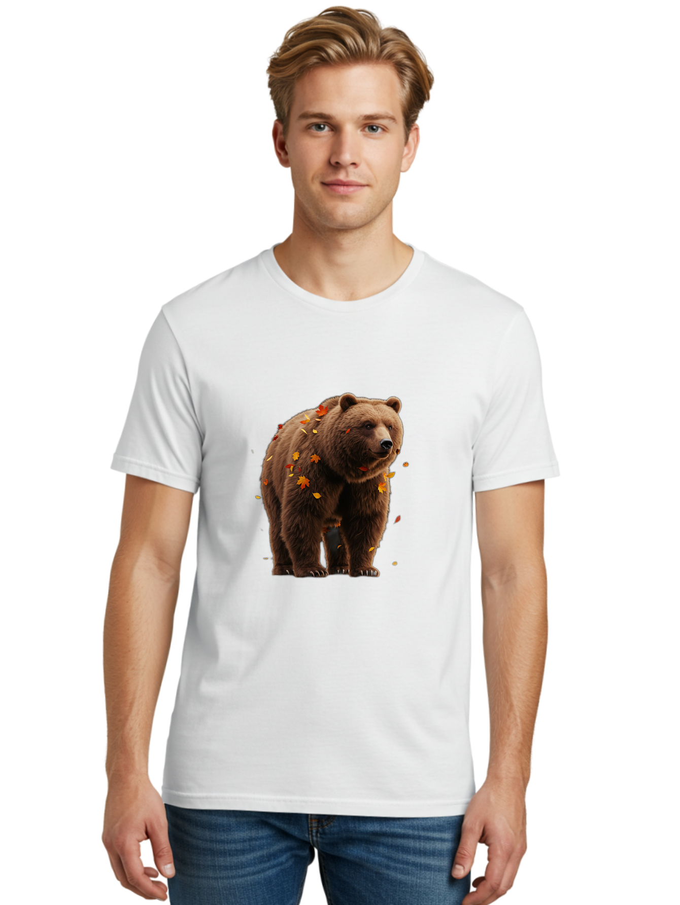 Brown-Bear-5 Men'S Graphic Tee, 100% Cotton, Comfortable Casual Summer Wear, Machine Washable, Vintage Camera, Old Camera, Antique Camera, Black Camera, Classic Photography, Photography Equipment, Nostalgic Device, Film Camera, Camera Art Bae912