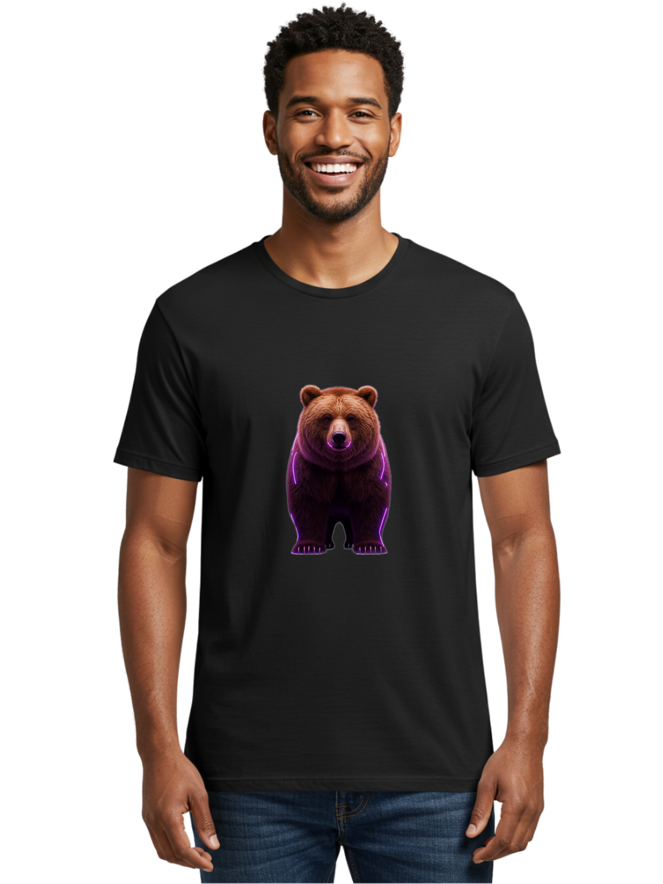 Brown-Bear-6 Men'S Graphic Tee, 100% Cotton, Comfortable Casual Summer Wear, Machine Washable, Vintage Camera, Old Camera, Antique Camera, Black Camera, Classic Photography, Photography Equipment, Nostalgic Device, Film Camera, Camera Art Bae913