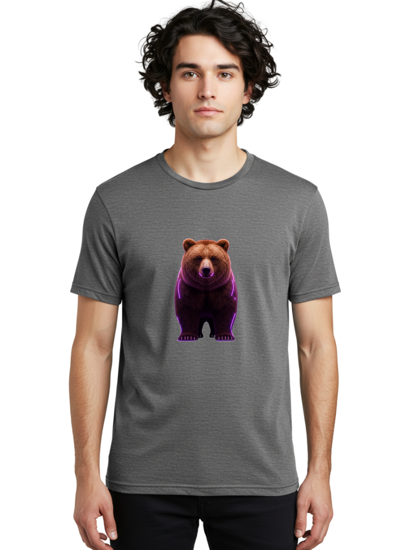 Brown-Bear-6 Men'S Graphic Tee, 100% Cotton, Comfortable Casual Summer Wear, Machine Washable, Vintage Camera, Old Camera, Antique Camera, Black Camera, Classic Photography, Photography Equipment, Nostalgic Device, Film Camera, Camera Art Bae913