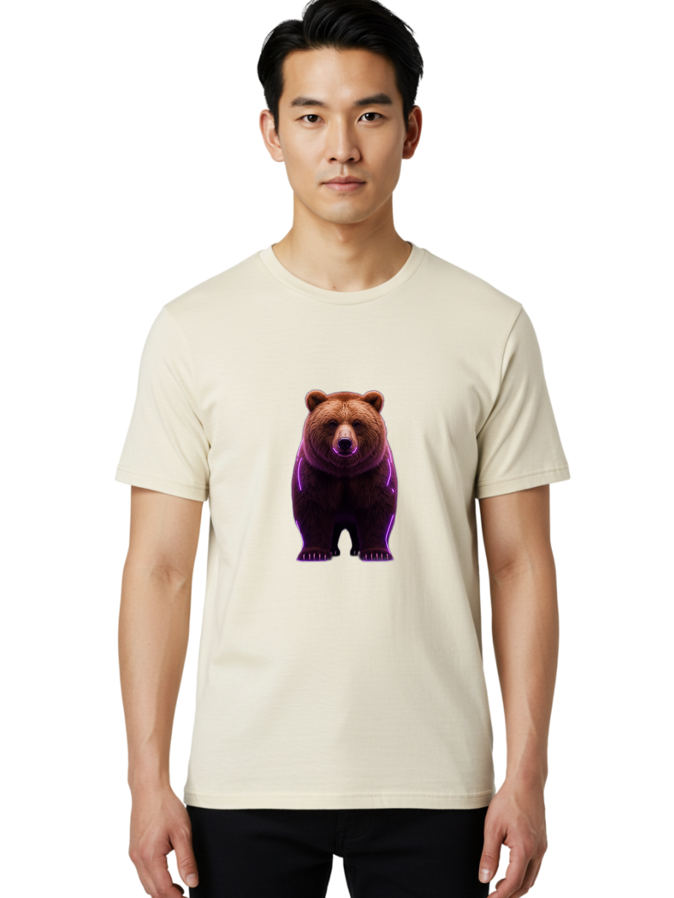 Brown-Bear-6 Men'S Graphic Tee, 100% Cotton, Comfortable Casual Summer Wear, Machine Washable, Vintage Camera, Old Camera, Antique Camera, Black Camera, Classic Photography, Photography Equipment, Nostalgic Device, Film Camera, Camera Art Bae913