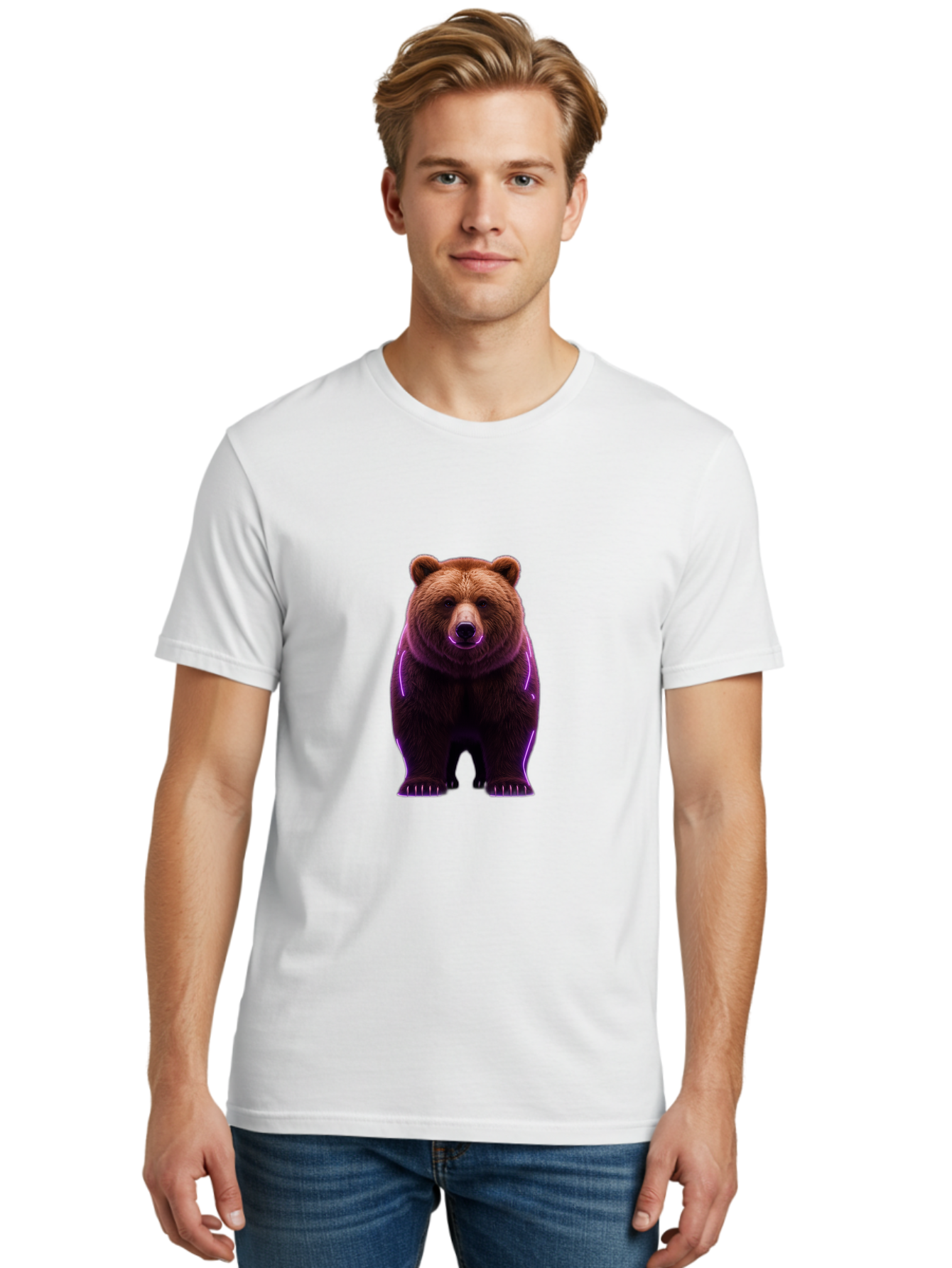 Brown-Bear-6 Men'S Graphic Tee, 100% Cotton, Comfortable Casual Summer Wear, Machine Washable, Vintage Camera, Old Camera, Antique Camera, Black Camera, Classic Photography, Photography Equipment, Nostalgic Device, Film Camera, Camera Art Bae913
