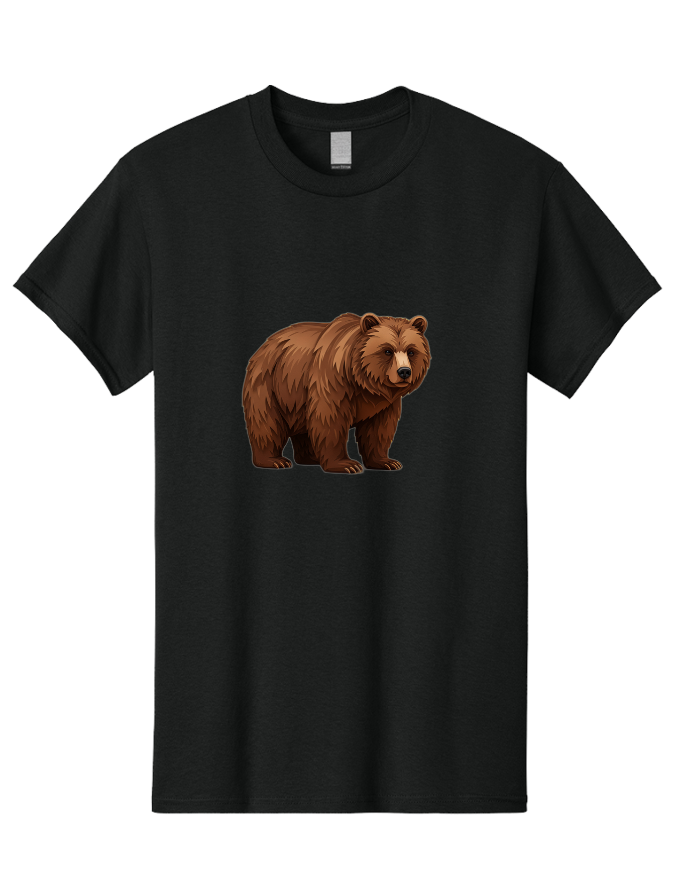 Brown-Bear-7 Men'S Graphic Tee, 100% Cotton, Comfortable Casual Summer Wear, Machine Washable, Vintage Camera, Old Camera, Antique Camera, Black Camera, Classic Photography, Photography Equipment, Nostalgic Device, Film Camera, Camera Art Bae914