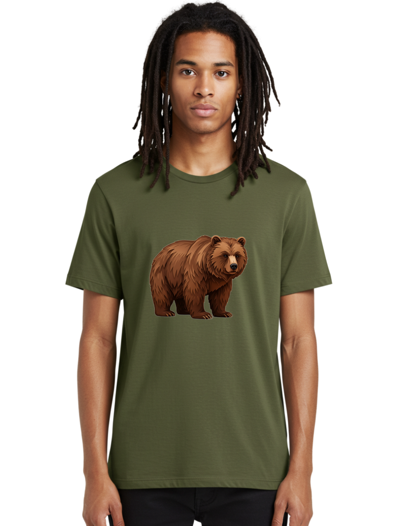 Brown-Bear-7 Men'S Graphic Tee, 100% Cotton, Comfortable Casual Summer Wear, Machine Washable, Vintage Camera, Old Camera, Antique Camera, Black Camera, Classic Photography, Photography Equipment, Nostalgic Device, Film Camera, Camera Art Bae914