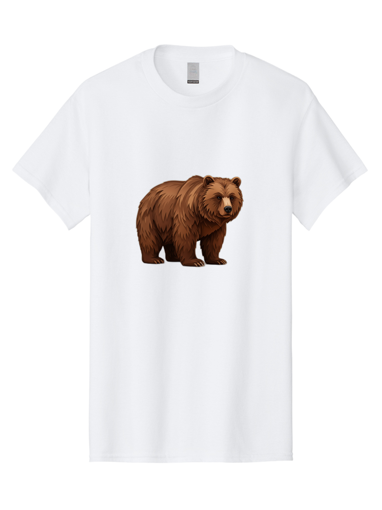 Brown-Bear-7 Men'S Graphic Tee, 100% Cotton, Comfortable Casual Summer Wear, Machine Washable, Vintage Camera, Old Camera, Antique Camera, Black Camera, Classic Photography, Photography Equipment, Nostalgic Device, Film Camera, Camera Art Bae914