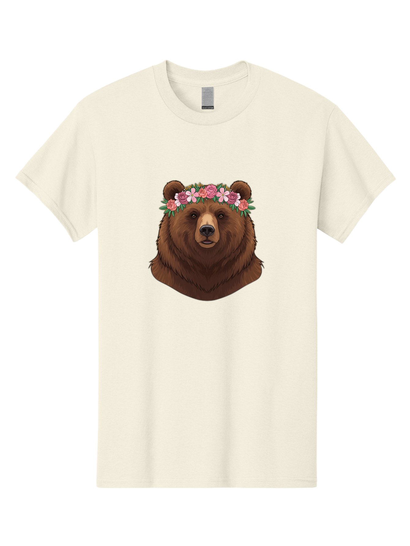 Brown-Bear-Crowned-With-Flowers Men'S Graphic Tee, 100% Cotton, Comfortable Casual Summer Wear, Machine Washable, Vintage Camera, Old Camera, Antique Camera, Black Camera, Classic Photography, Photography Equipment, Nostalgic Device, Bae916