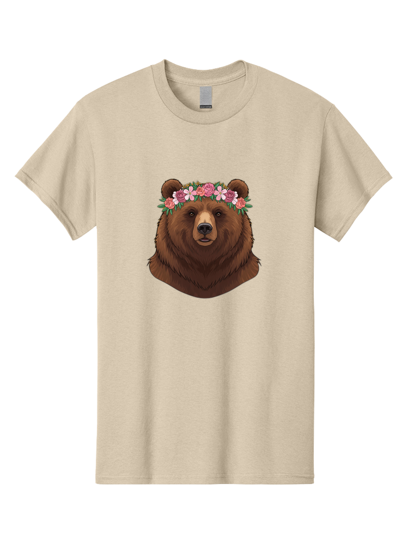 Brown-Bear-Crowned-With-Flowers Men'S Graphic Tee, 100% Cotton, Comfortable Casual Summer Wear, Machine Washable, Vintage Camera, Old Camera, Antique Camera, Black Camera, Classic Photography, Photography Equipment, Nostalgic Device, Bae916