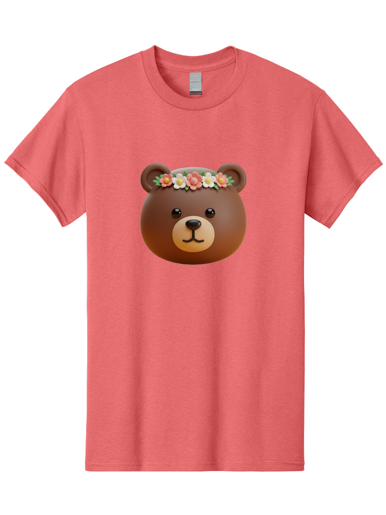 Brown-Bear-Emoji-With-Flowers Men'S Graphic Tee, 100% Cotton, Comfortable Casual Summer Wear, Machine Washable, Vintage Camera, Old Camera, Antique Camera, Black Camera, Classic Photography, Photography Equipment, Nostalgic Device, Bae919