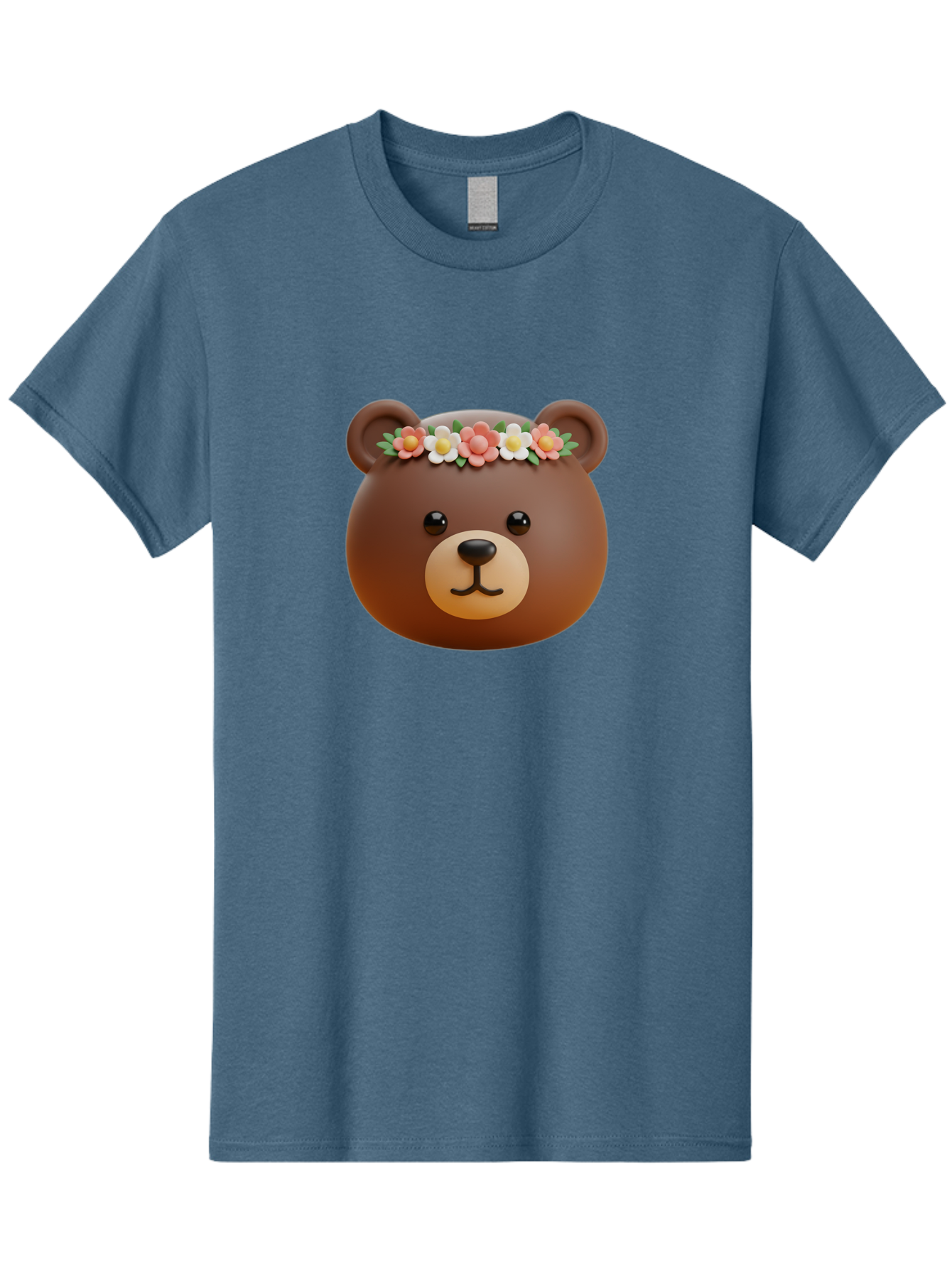 Brown-Bear-Emoji-With-Flowers Men'S Graphic Tee, 100% Cotton, Comfortable Casual Summer Wear, Machine Washable, Vintage Camera, Old Camera, Antique Camera, Black Camera, Classic Photography, Photography Equipment, Nostalgic Device, Bae919
