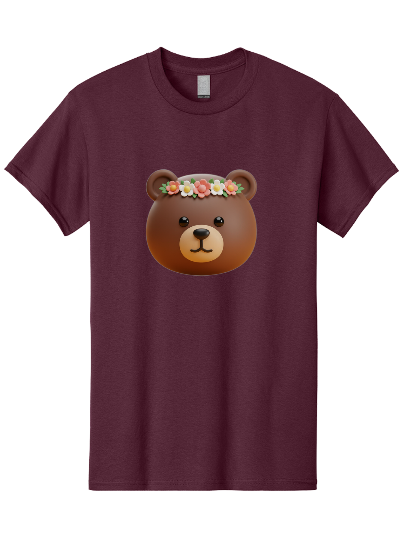 Brown-Bear-Emoji-With-Flowers Men'S Graphic Tee, 100% Cotton, Comfortable Casual Summer Wear, Machine Washable, Vintage Camera, Old Camera, Antique Camera, Black Camera, Classic Photography, Photography Equipment, Nostalgic Device, Bae919