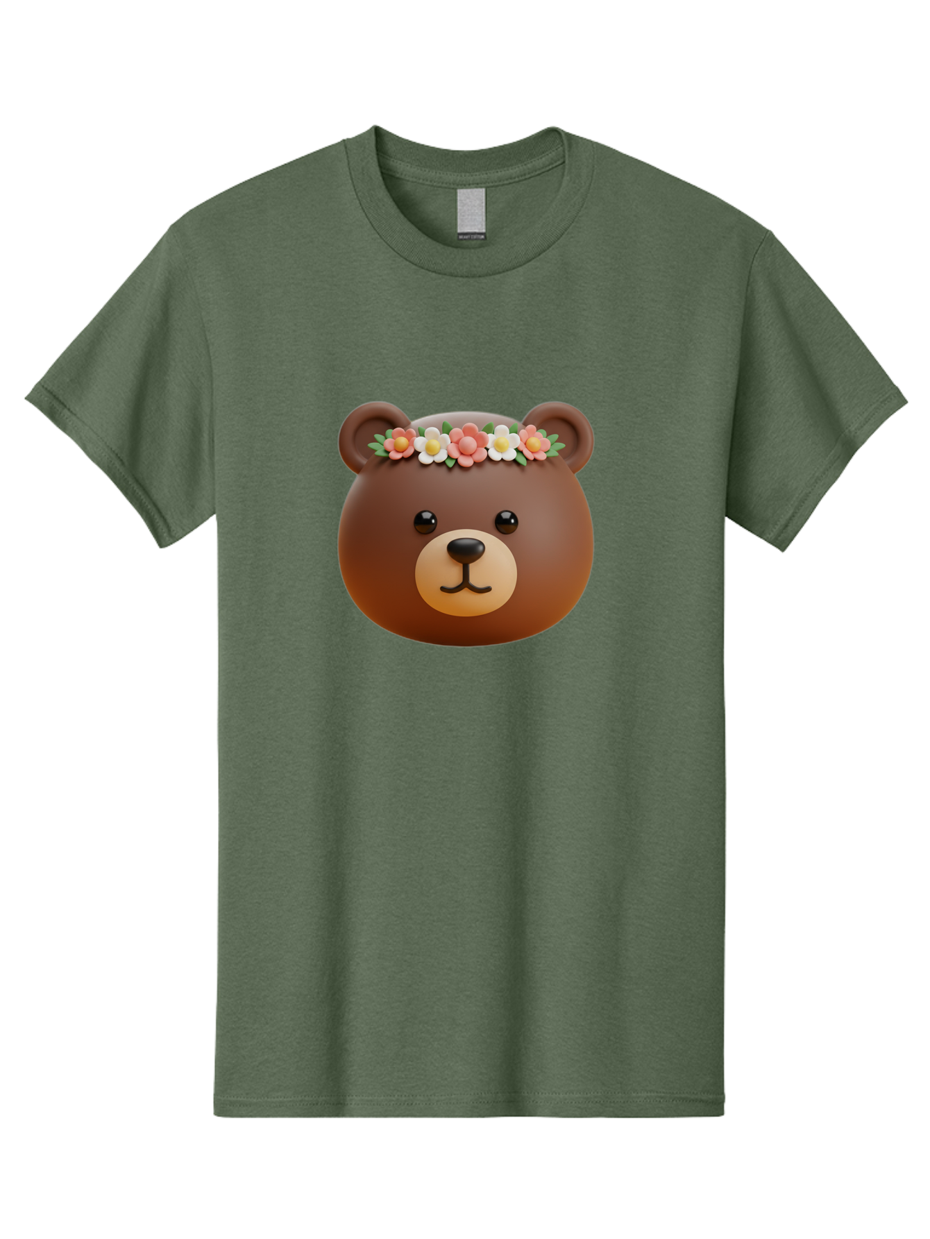 Brown-Bear-Emoji-With-Flowers Men'S Graphic Tee, 100% Cotton, Comfortable Casual Summer Wear, Machine Washable, Vintage Camera, Old Camera, Antique Camera, Black Camera, Classic Photography, Photography Equipment, Nostalgic Device, Bae919
