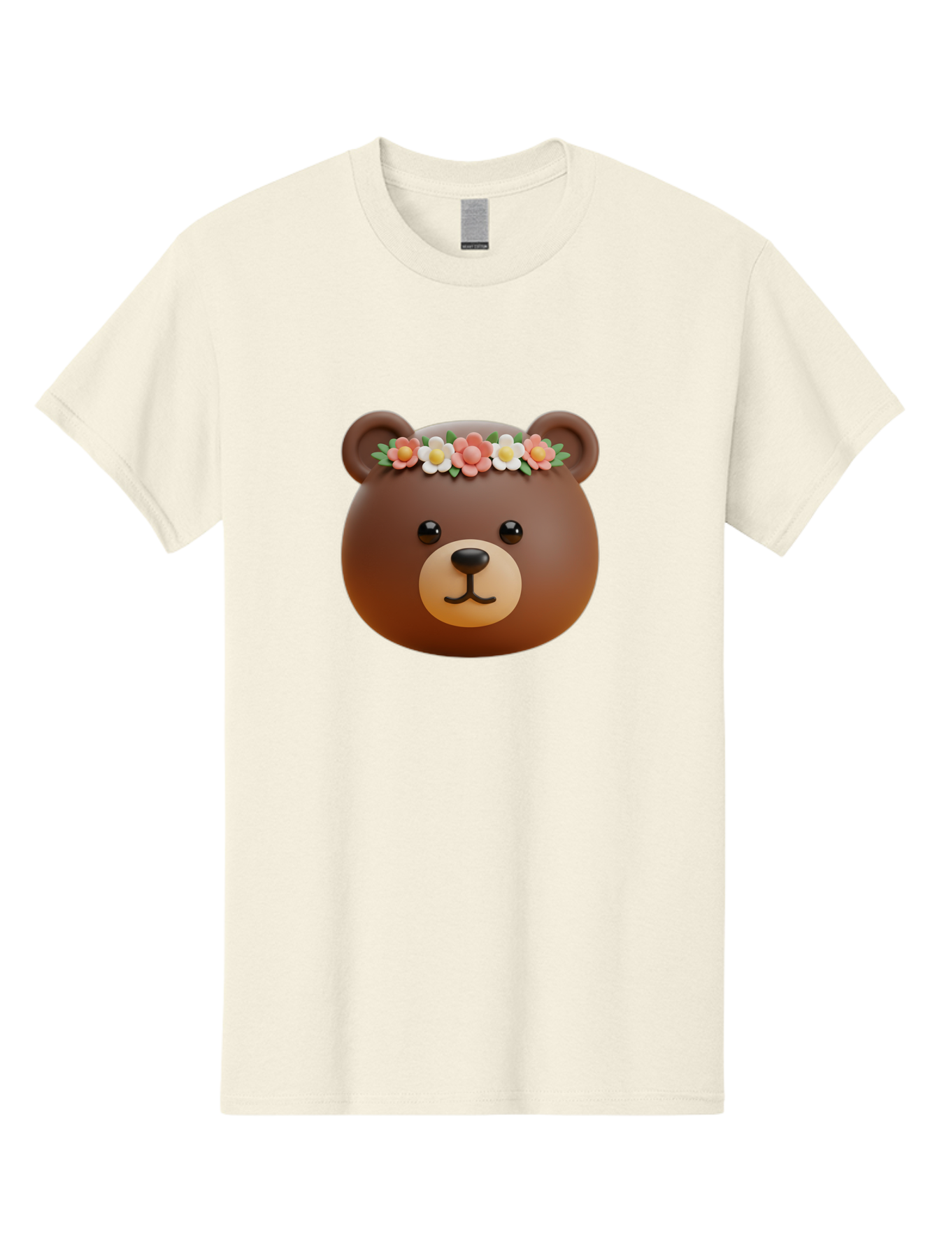 Brown-Bear-Emoji-With-Flowers Men'S Graphic Tee, 100% Cotton, Comfortable Casual Summer Wear, Machine Washable, Vintage Camera, Old Camera, Antique Camera, Black Camera, Classic Photography, Photography Equipment, Nostalgic Device, Bae919