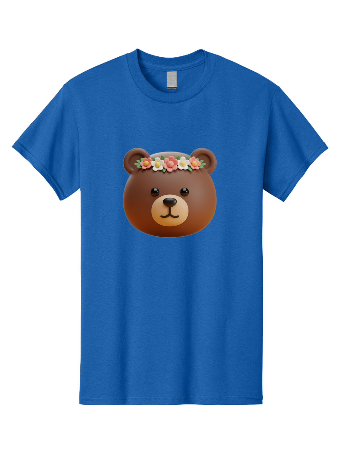 Brown-Bear-Emoji-With-Flowers Men'S Graphic Tee, 100% Cotton, Comfortable Casual Summer Wear, Machine Washable, Vintage Camera, Old Camera, Antique Camera, Black Camera, Classic Photography, Photography Equipment, Nostalgic Device, Bae919