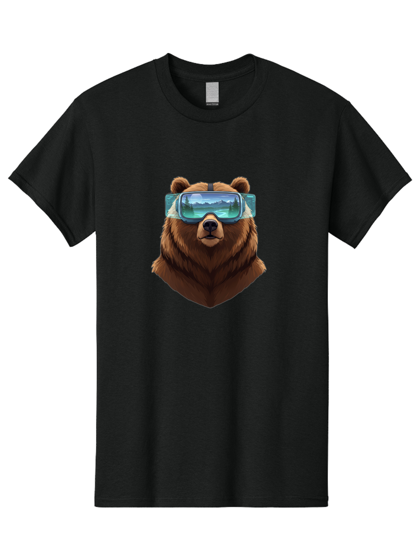 Brown-Bear-Goggles Men'S Graphic Tee, 100% Cotton, Comfortable Casual Summer Wear, Machine Washable, Vintage Camera, Old Camera, Antique Camera, Black Camera, Classic Photography, Photography Equipment, Nostalgic Device, Film Camera, Bae920