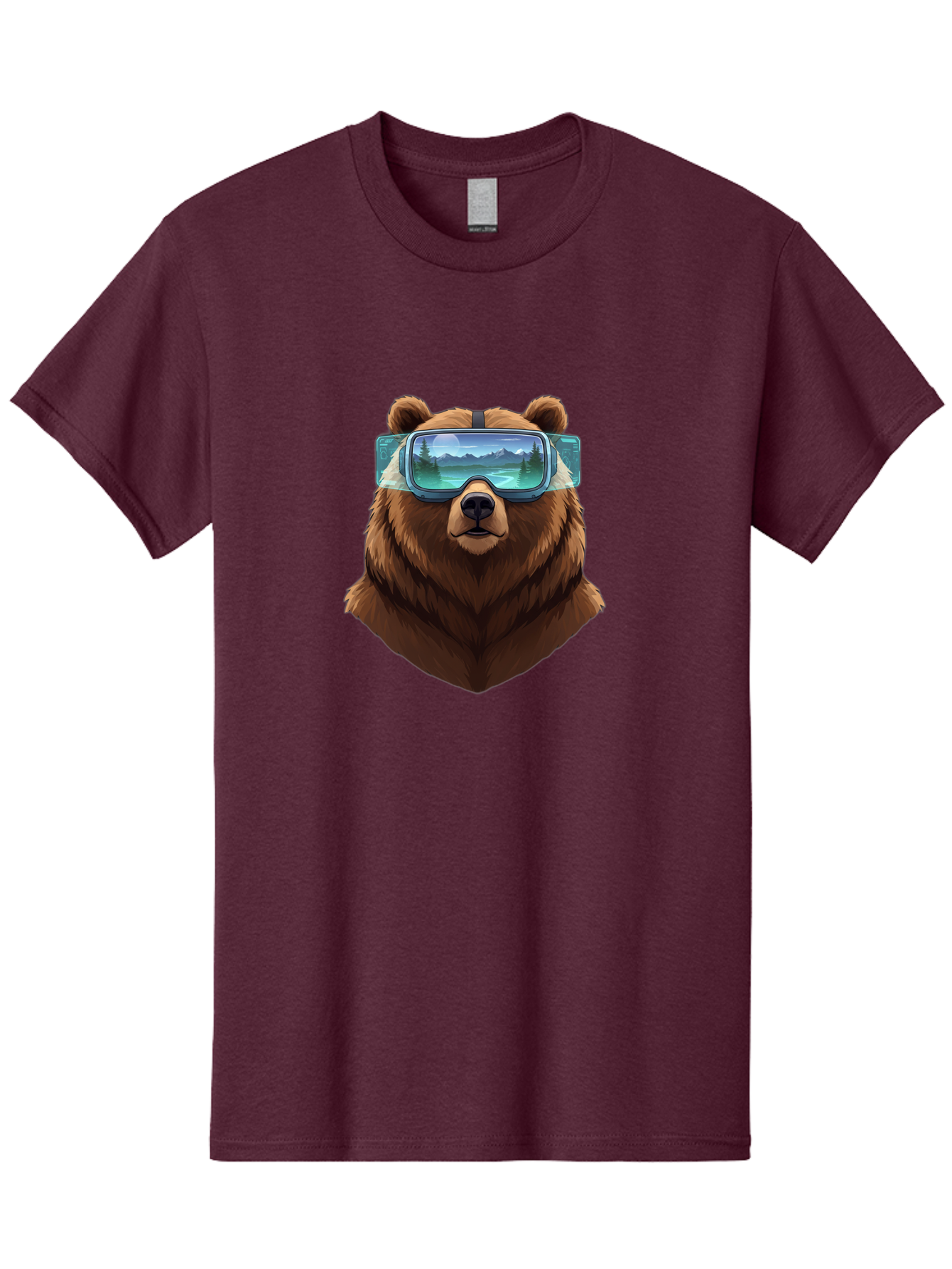 Brown-Bear-Goggles Men'S Graphic Tee, 100% Cotton, Comfortable Casual Summer Wear, Machine Washable, Vintage Camera, Old Camera, Antique Camera, Black Camera, Classic Photography, Photography Equipment, Nostalgic Device, Film Camera, Bae920