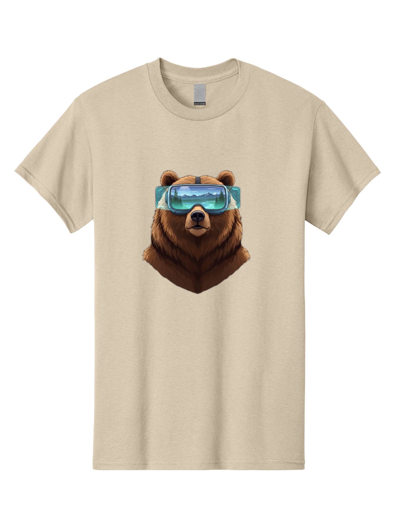Brown-Bear-Goggles Men'S Graphic Tee, 100% Cotton, Comfortable Casual Summer Wear, Machine Washable, Vintage Camera, Old Camera, Antique Camera, Black Camera, Classic Photography, Photography Equipment, Nostalgic Device, Film Camera, Bae920