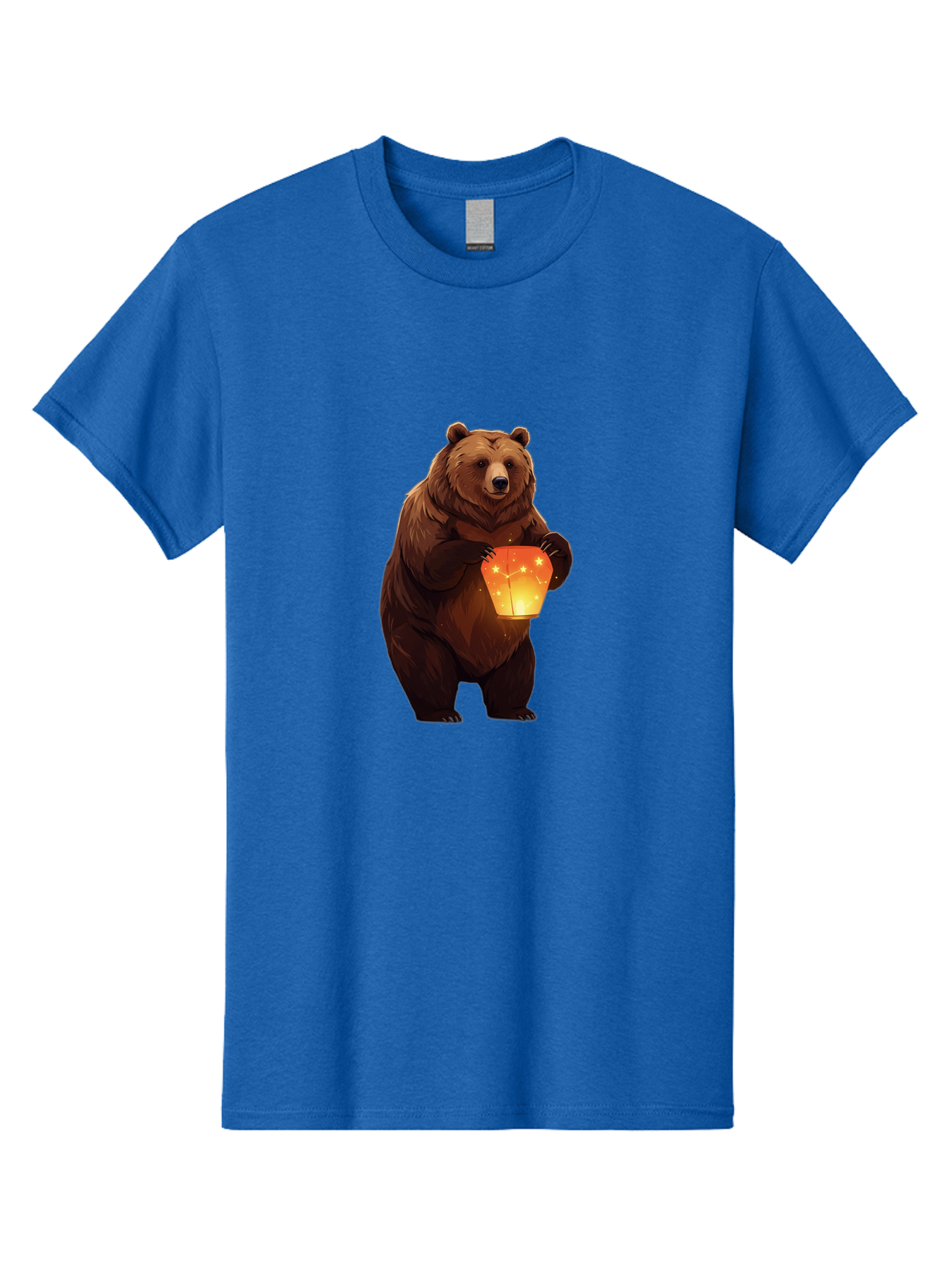 Brown-Bear-Holding-Lantern Men'S Graphic Tee, 100% Cotton, Comfortable Casual Summer Wear, Machine Washable, Vintage Camera, Old Camera, Antique Camera, Black Camera, Classic Photography, Photography Equipment, Nostalgic Device, Film Camera, Bae921