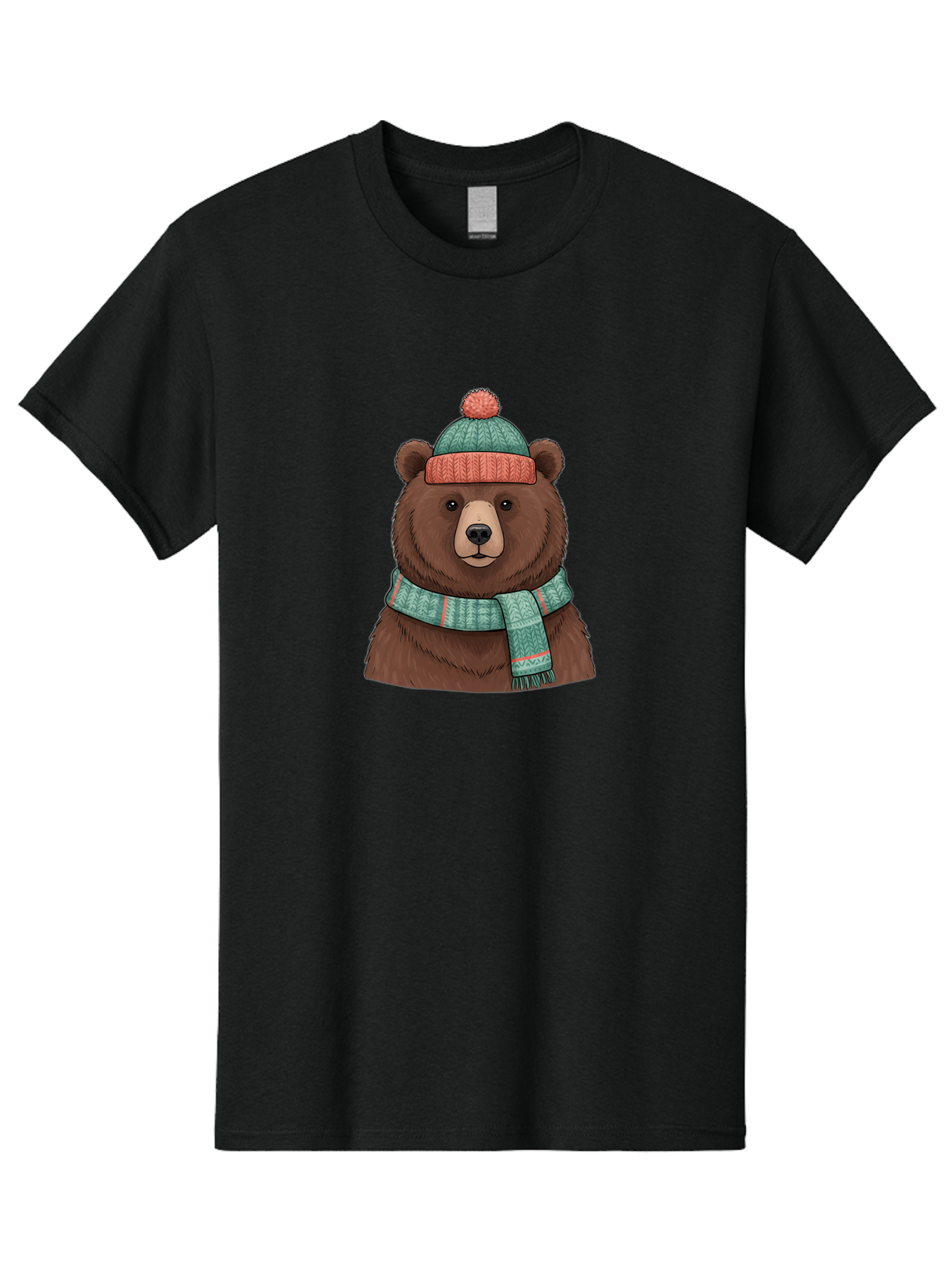 Brown-Bear-In-Winter-Hat Men'S Graphic Tee, 100% Cotton, Comfortable Casual Summer Wear, Machine Washable, Vintage Camera, Old Camera, Antique Camera, Black Camera, Classic Photography, Photography Equipment, Nostalgic Device, Film Camera, Bae922