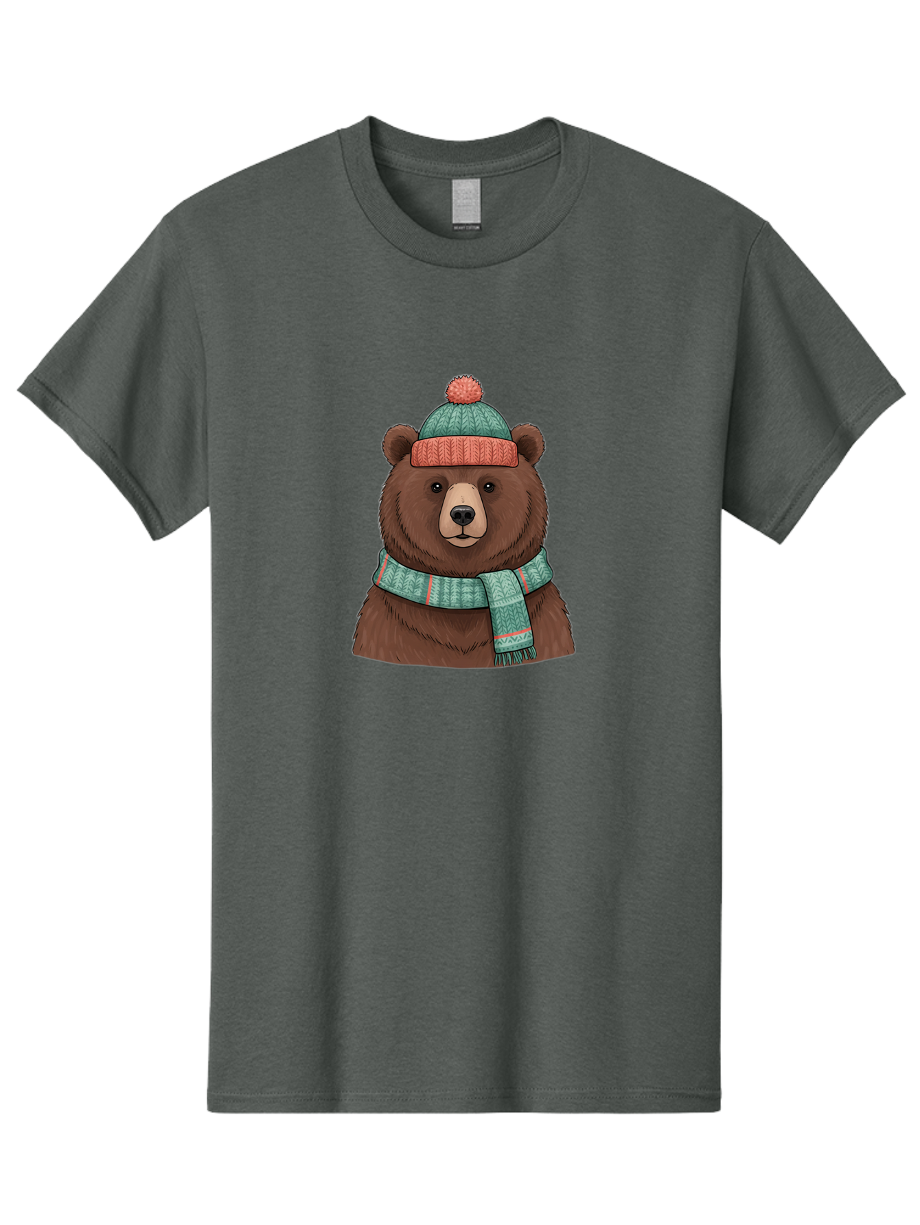 Brown-Bear-In-Winter-Hat Men'S Graphic Tee, 100% Cotton, Comfortable Casual Summer Wear, Machine Washable, Vintage Camera, Old Camera, Antique Camera, Black Camera, Classic Photography, Photography Equipment, Nostalgic Device, Film Camera, Bae922