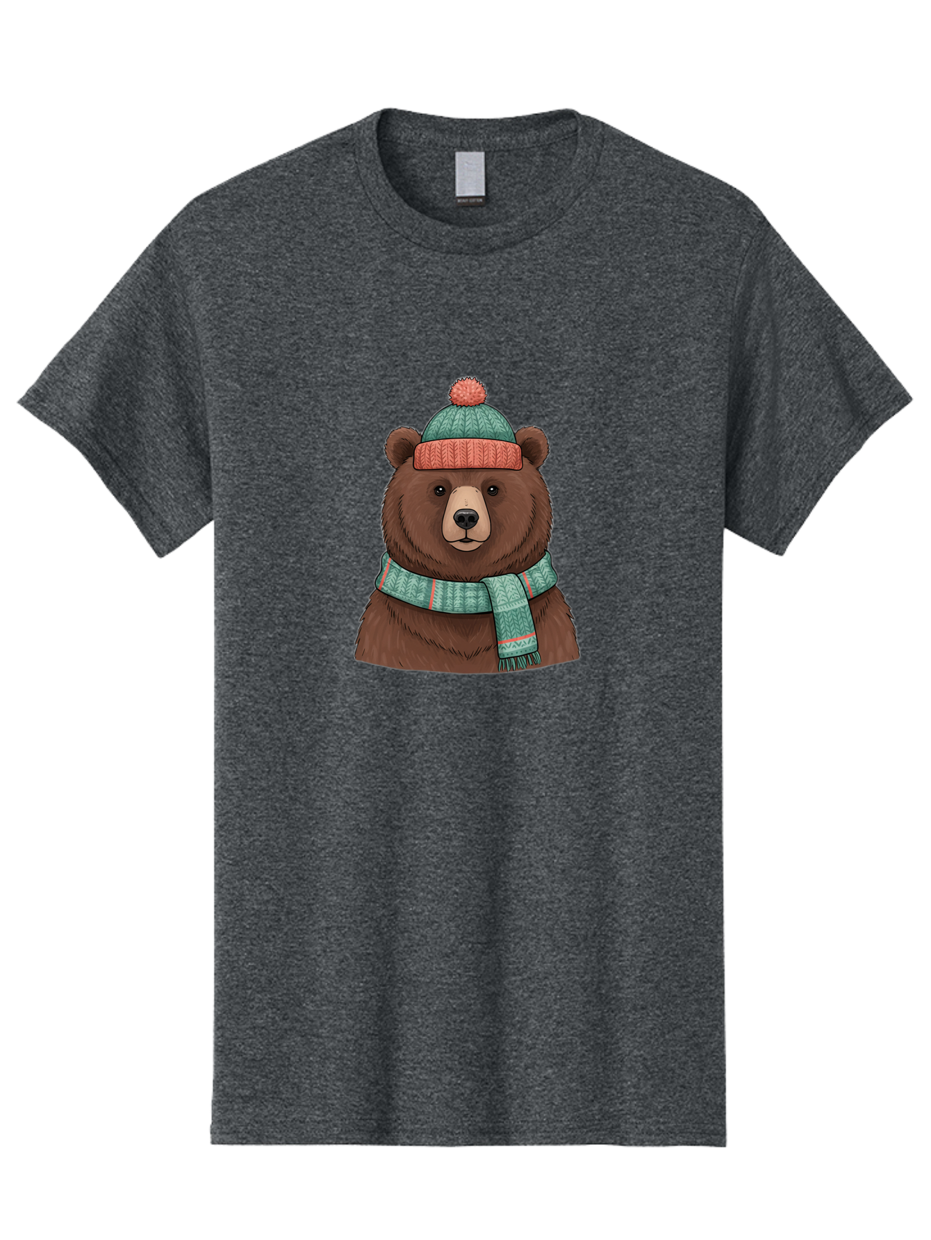 Brown-Bear-In-Winter-Hat Men'S Graphic Tee, 100% Cotton, Comfortable Casual Summer Wear, Machine Washable, Vintage Camera, Old Camera, Antique Camera, Black Camera, Classic Photography, Photography Equipment, Nostalgic Device, Film Camera, Bae922