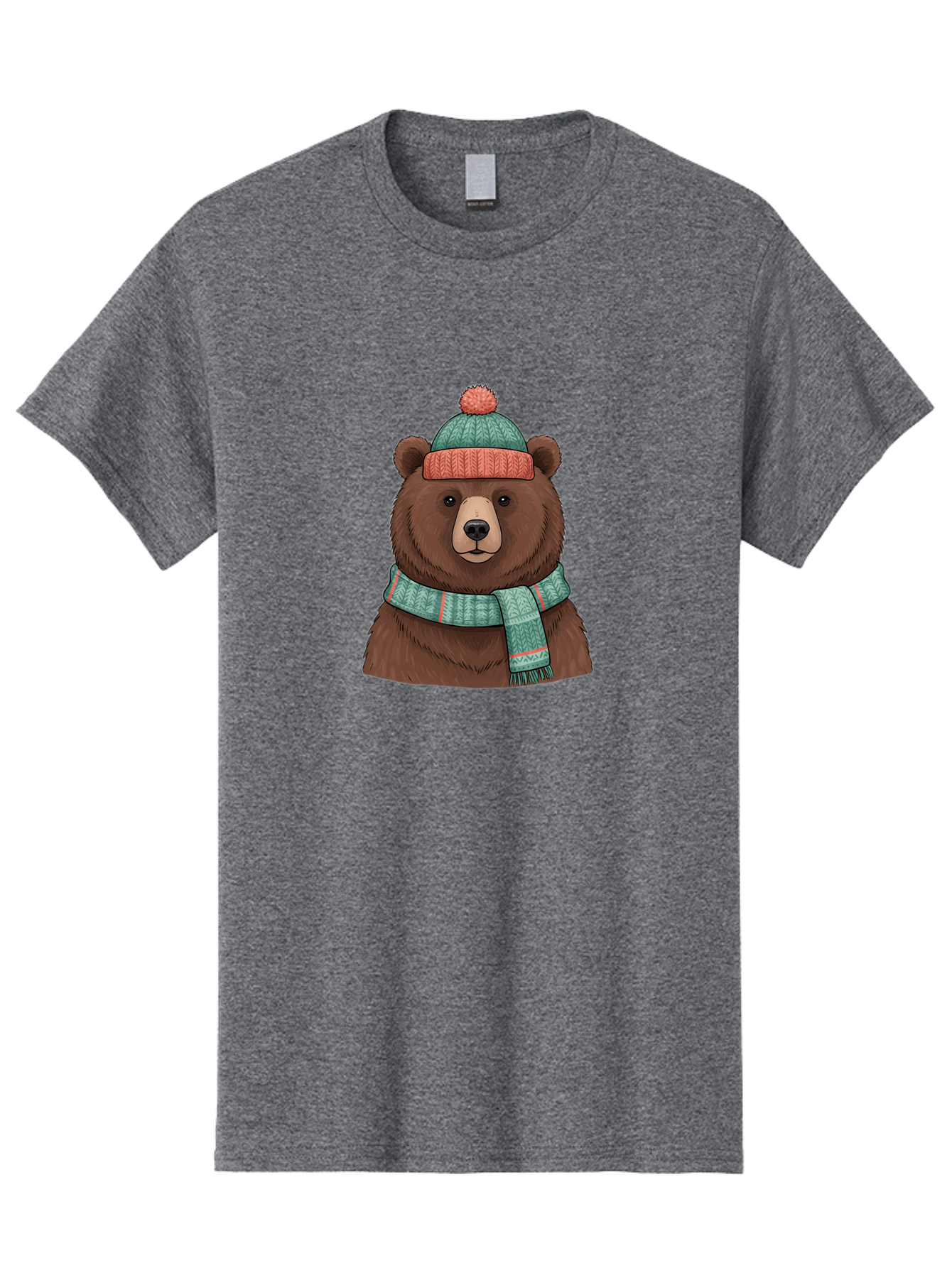 Brown-Bear-In-Winter-Hat Men'S Graphic Tee, 100% Cotton, Comfortable Casual Summer Wear, Machine Washable, Vintage Camera, Old Camera, Antique Camera, Black Camera, Classic Photography, Photography Equipment, Nostalgic Device, Film Camera, Bae922